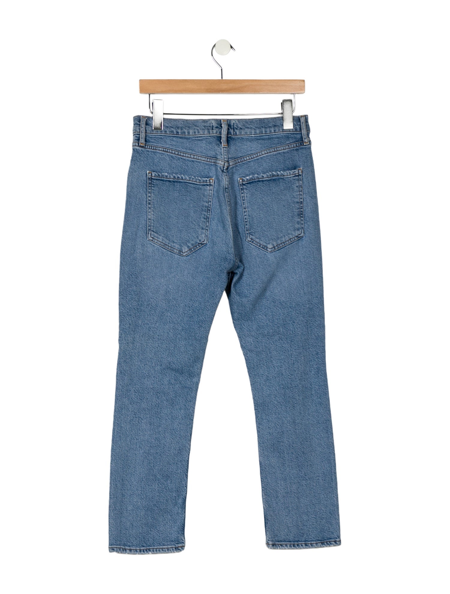 AGOLDE Mid-Rise Straight Leg Jeans