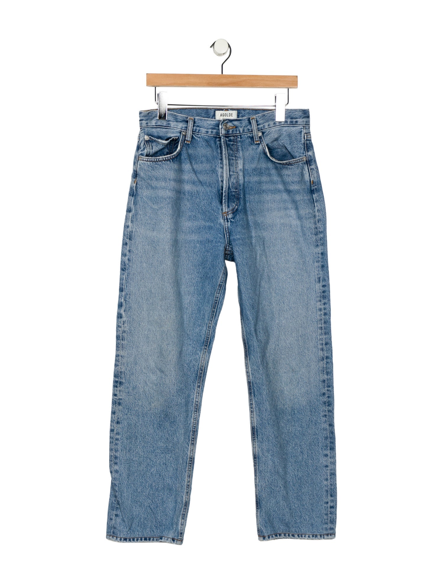 AGOLDE High-Rise Straight Leg Jeans