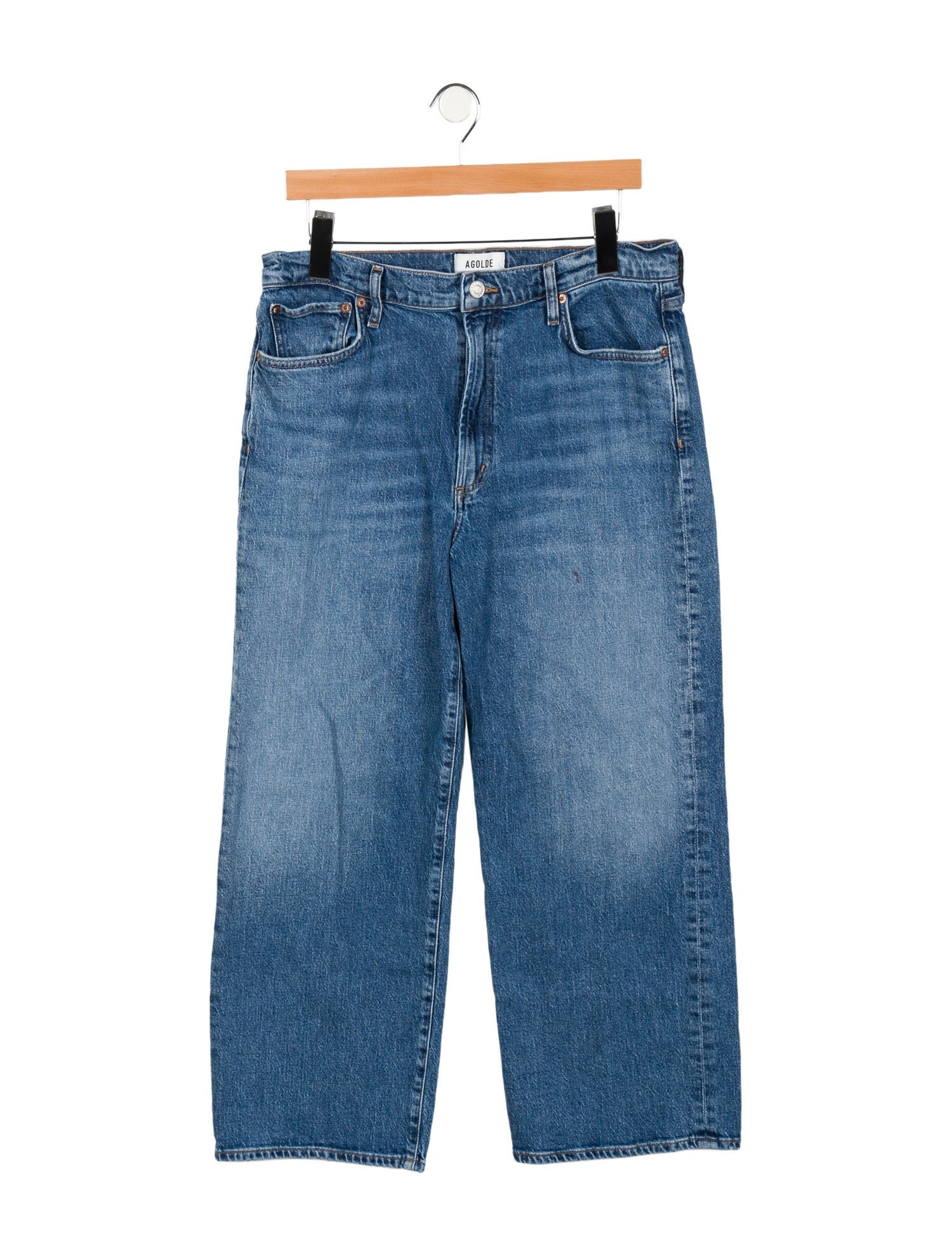 AGOLDE Mid-Rise Wide Leg Jeans