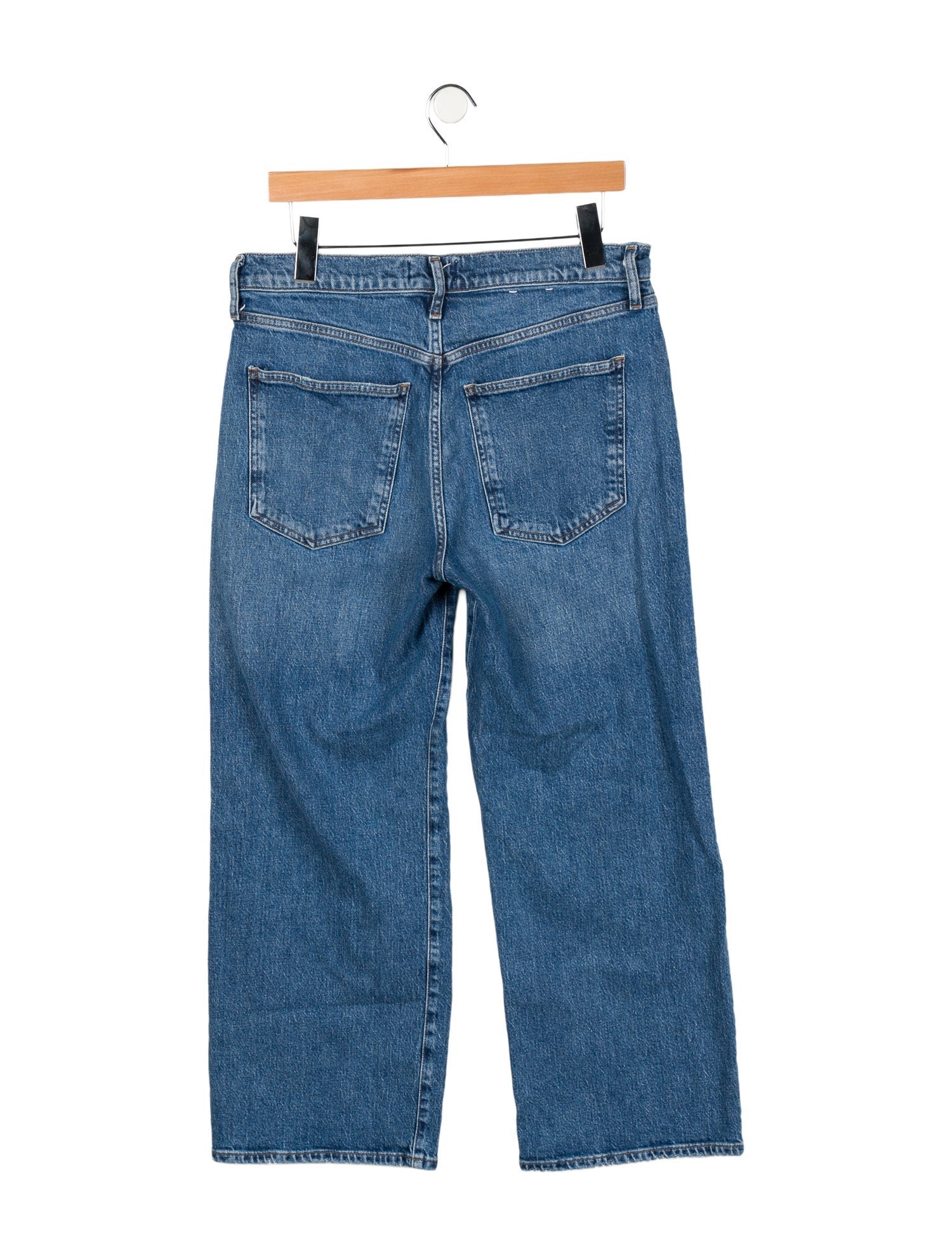AGOLDE Mid-Rise Wide Leg Jeans