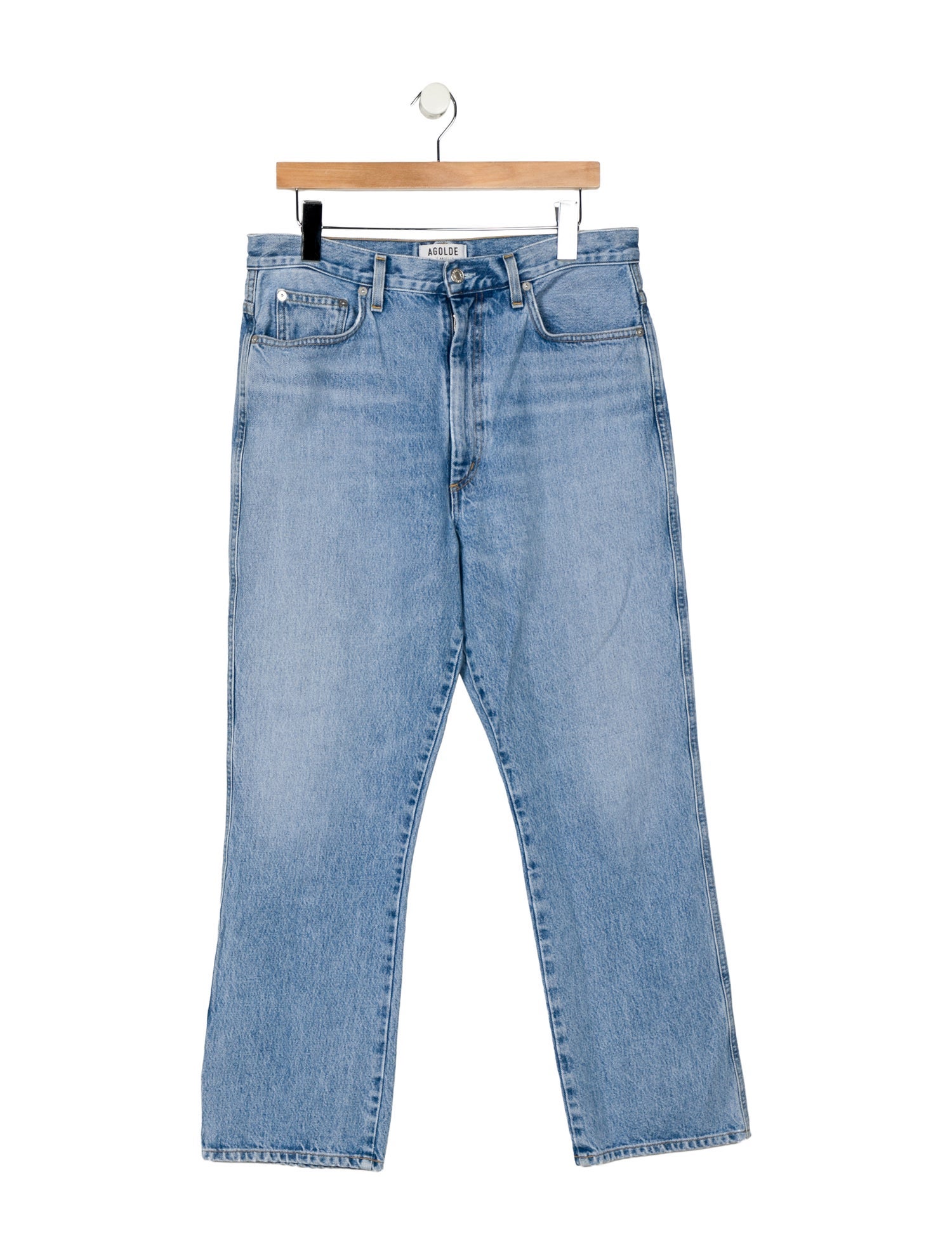 AGOLDE High-Rise Straight Leg Jeans