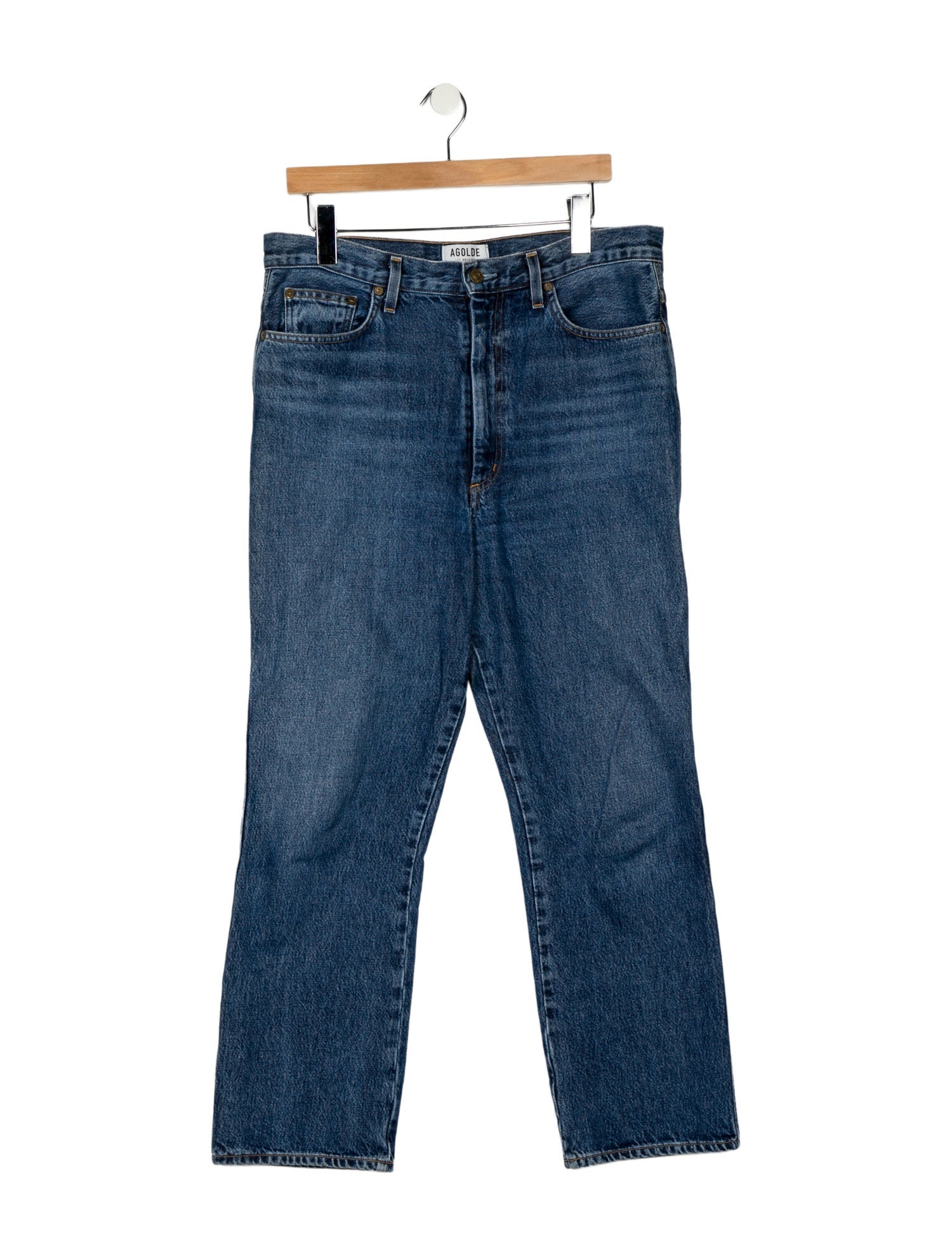 AGOLDE High-Rise Straight Leg Jeans