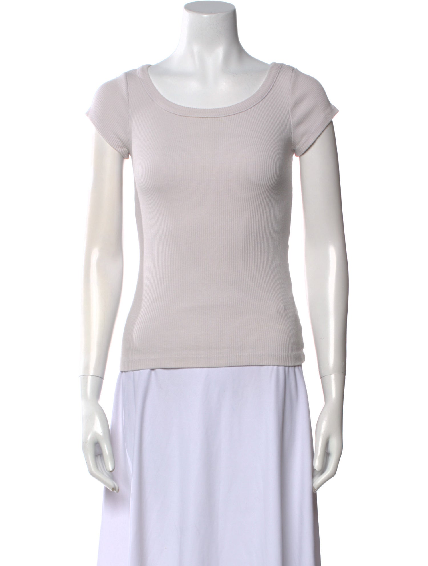 AGOLDE Scoop Neck Short Sleeve T-Shirt