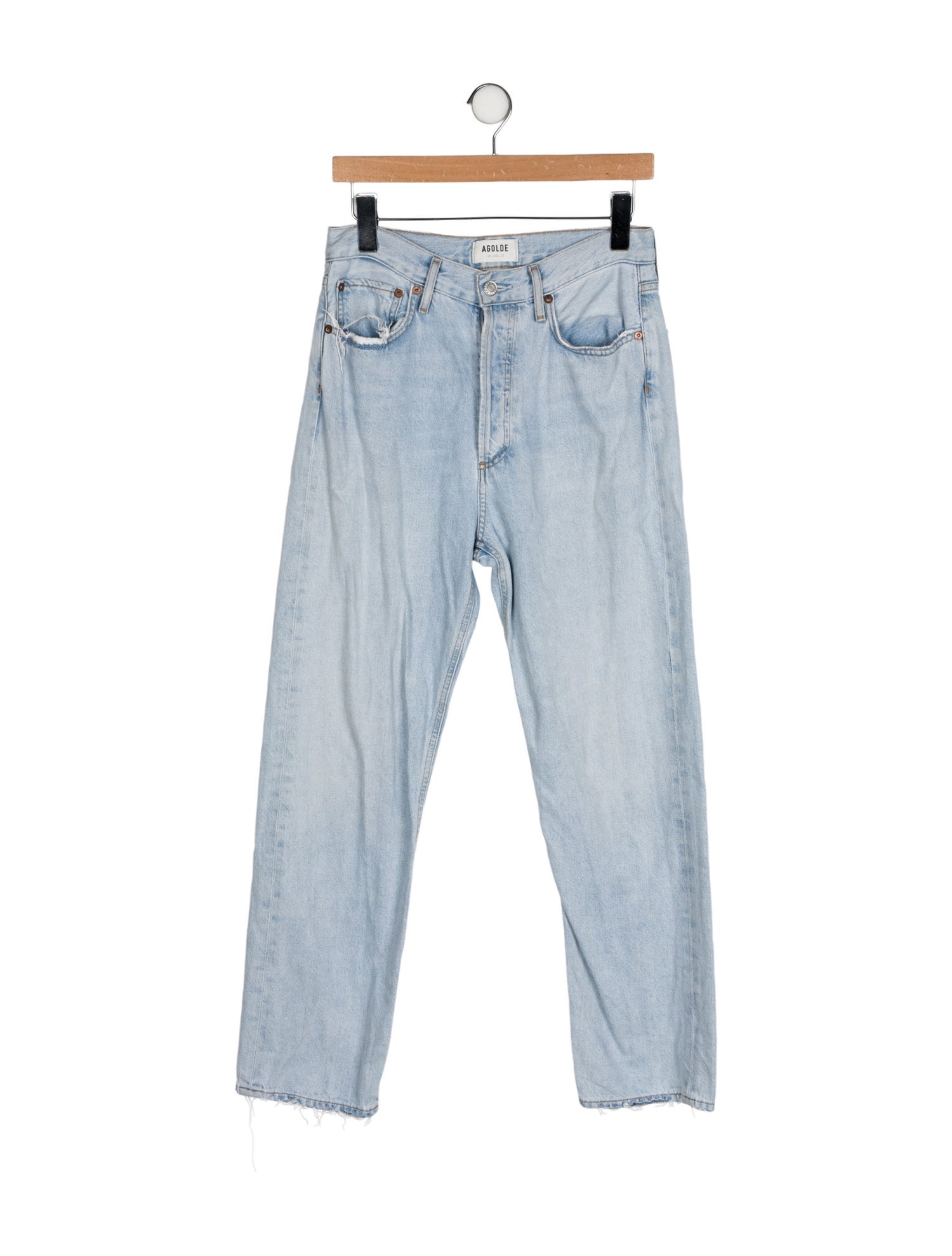 AGOLDE High-Rise Straight Leg Jeans
