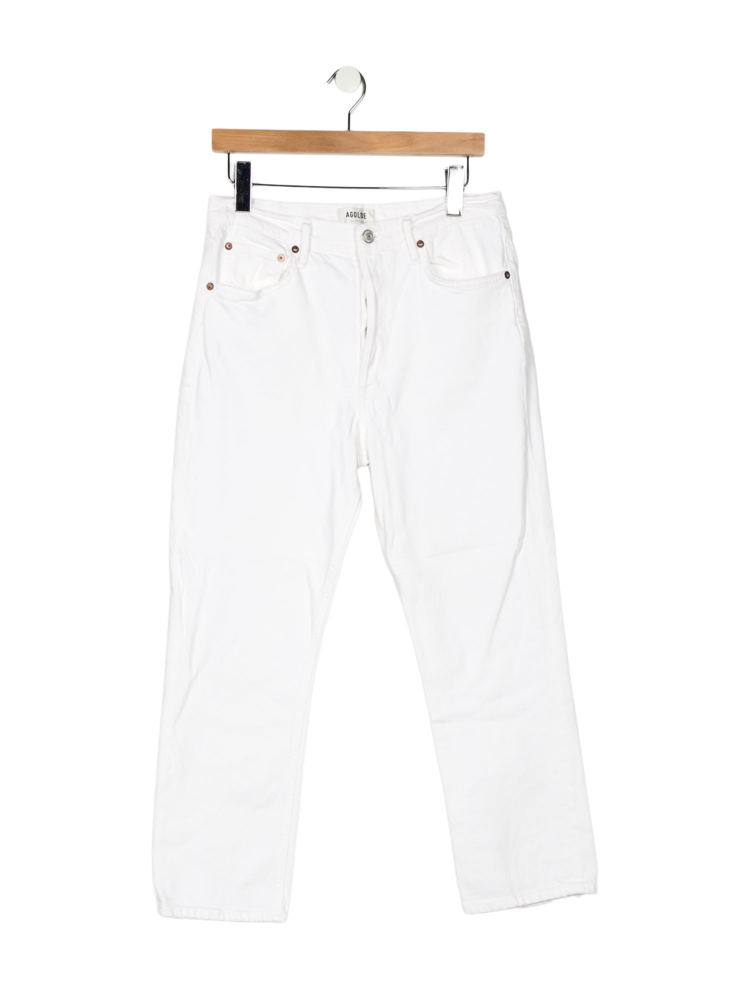 AGOLDE High-Rise Straight Leg Jeans