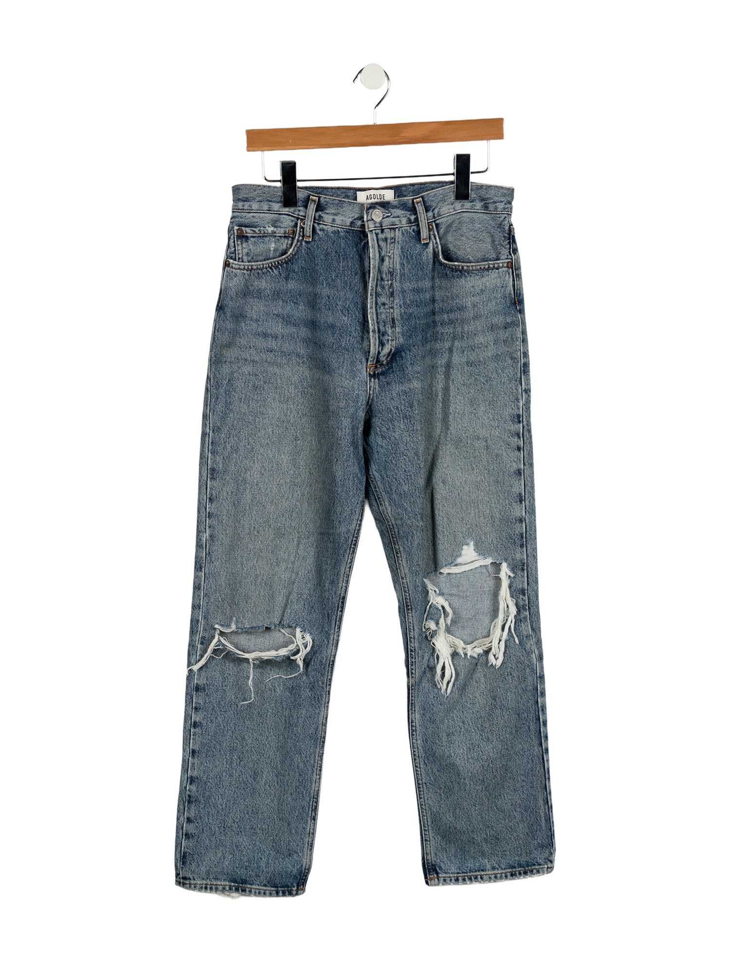 AGOLDE High-Rise Straight Leg Jeans