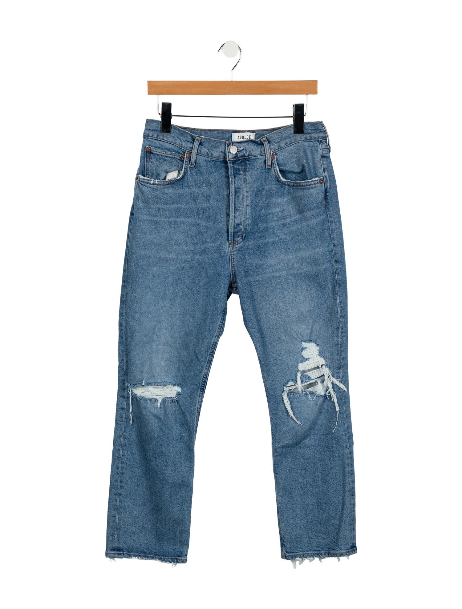 AGOLDE High-Rise Straight Leg Jeans