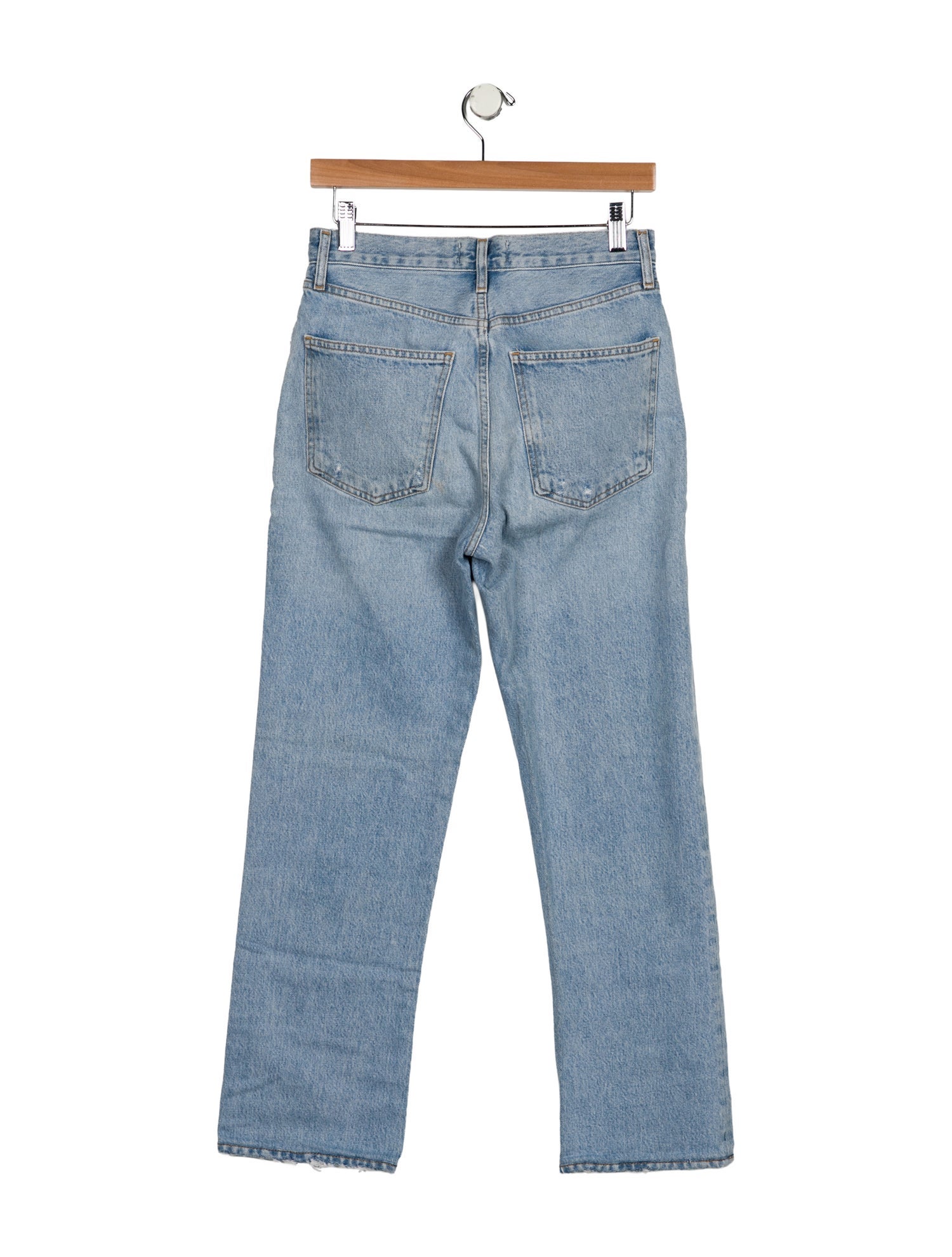AGOLDE Mid-Rise Straight Leg Jeans