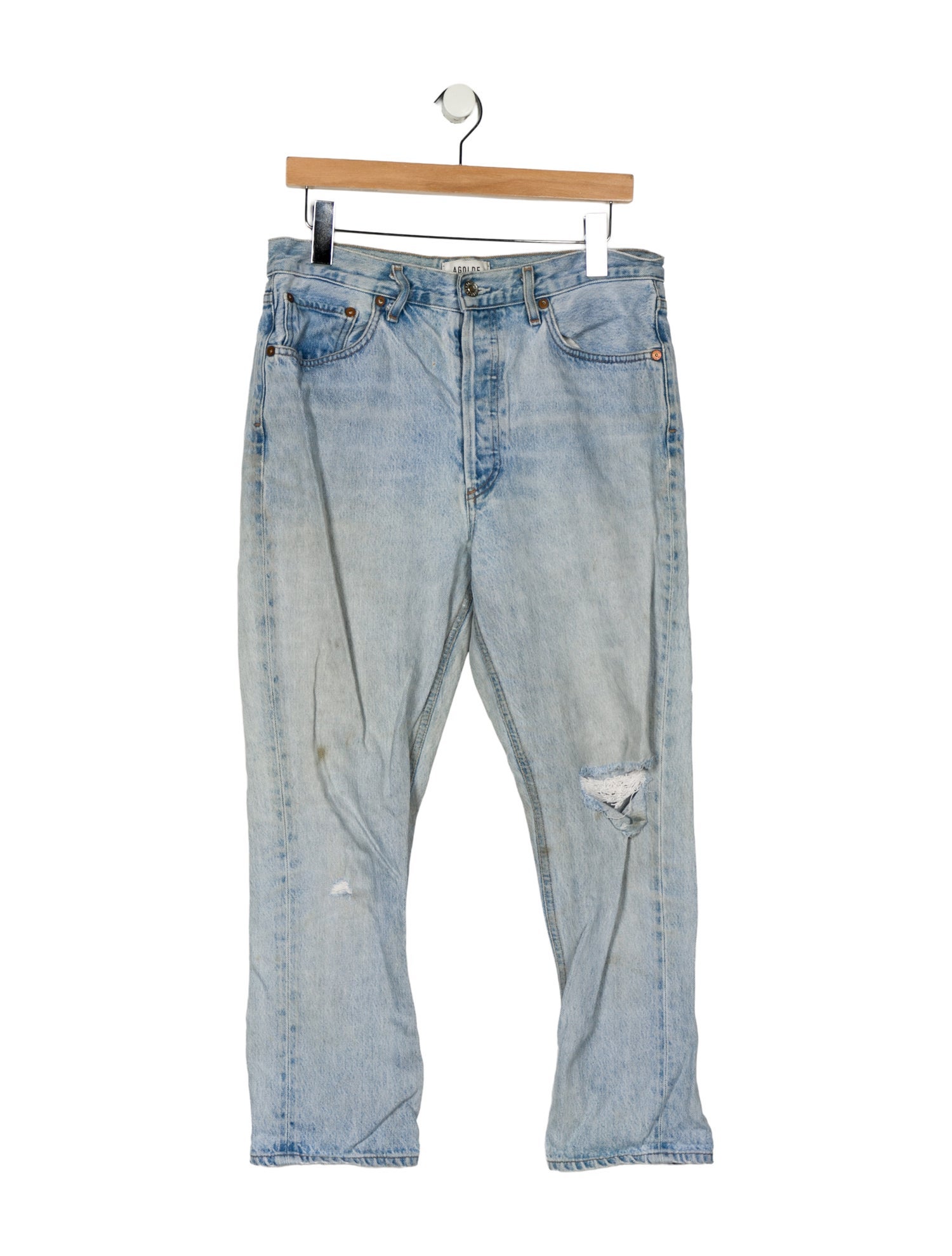 AGOLDE High-Rise Straight Leg Jeans