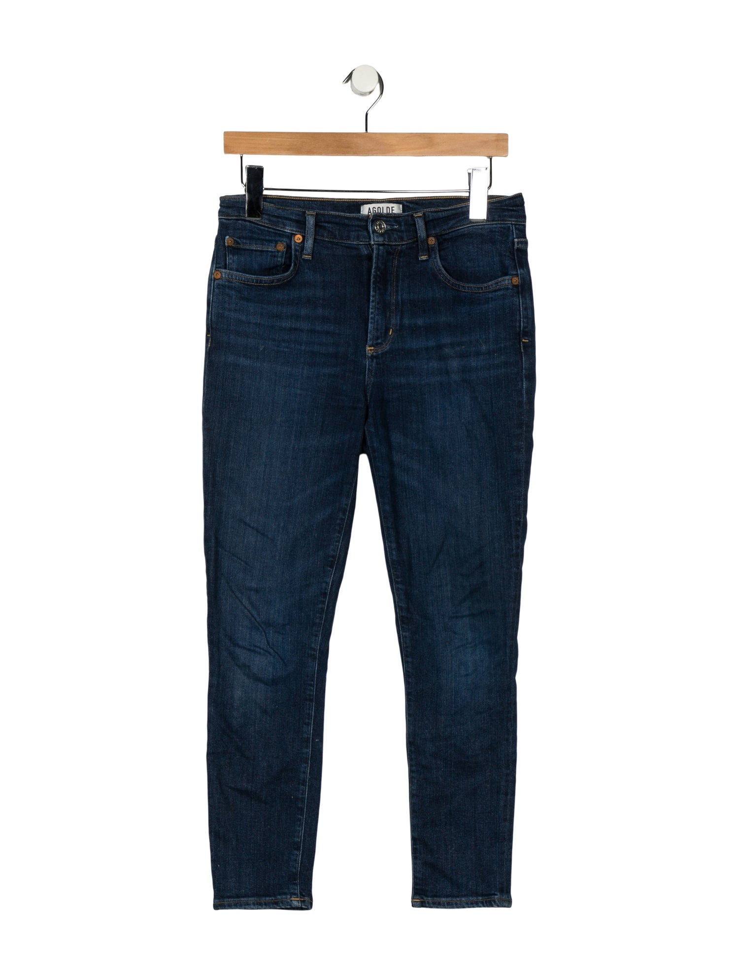 AGOLDE Mid-Rise Skinny Leg Jeans