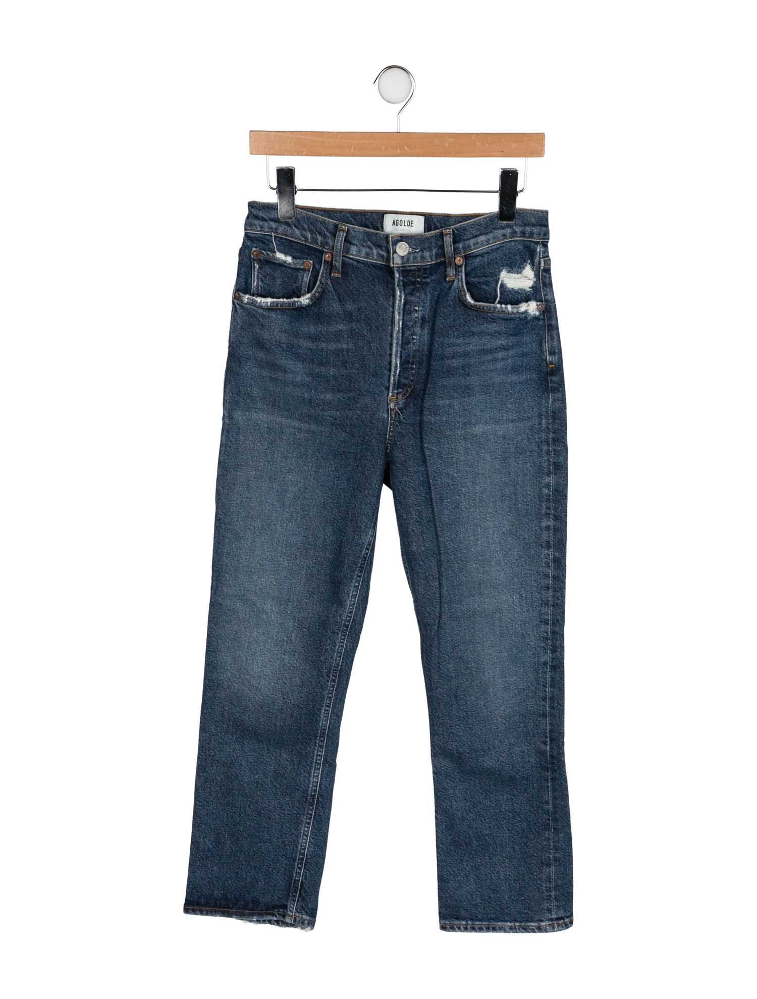 AGOLDE High-Rise Straight Leg Jeans