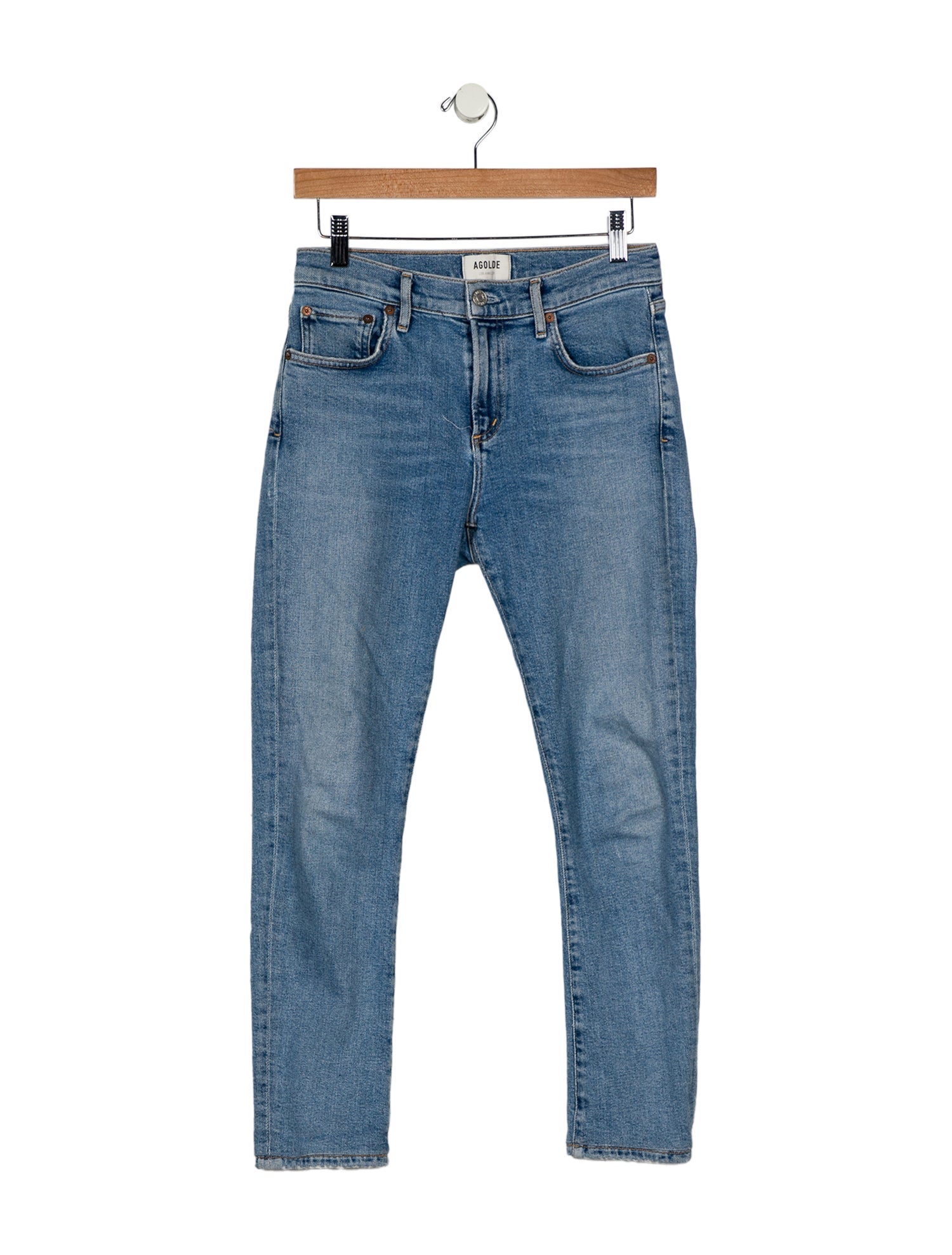 AGOLDE Mid-Rise Skinny Leg Jeans