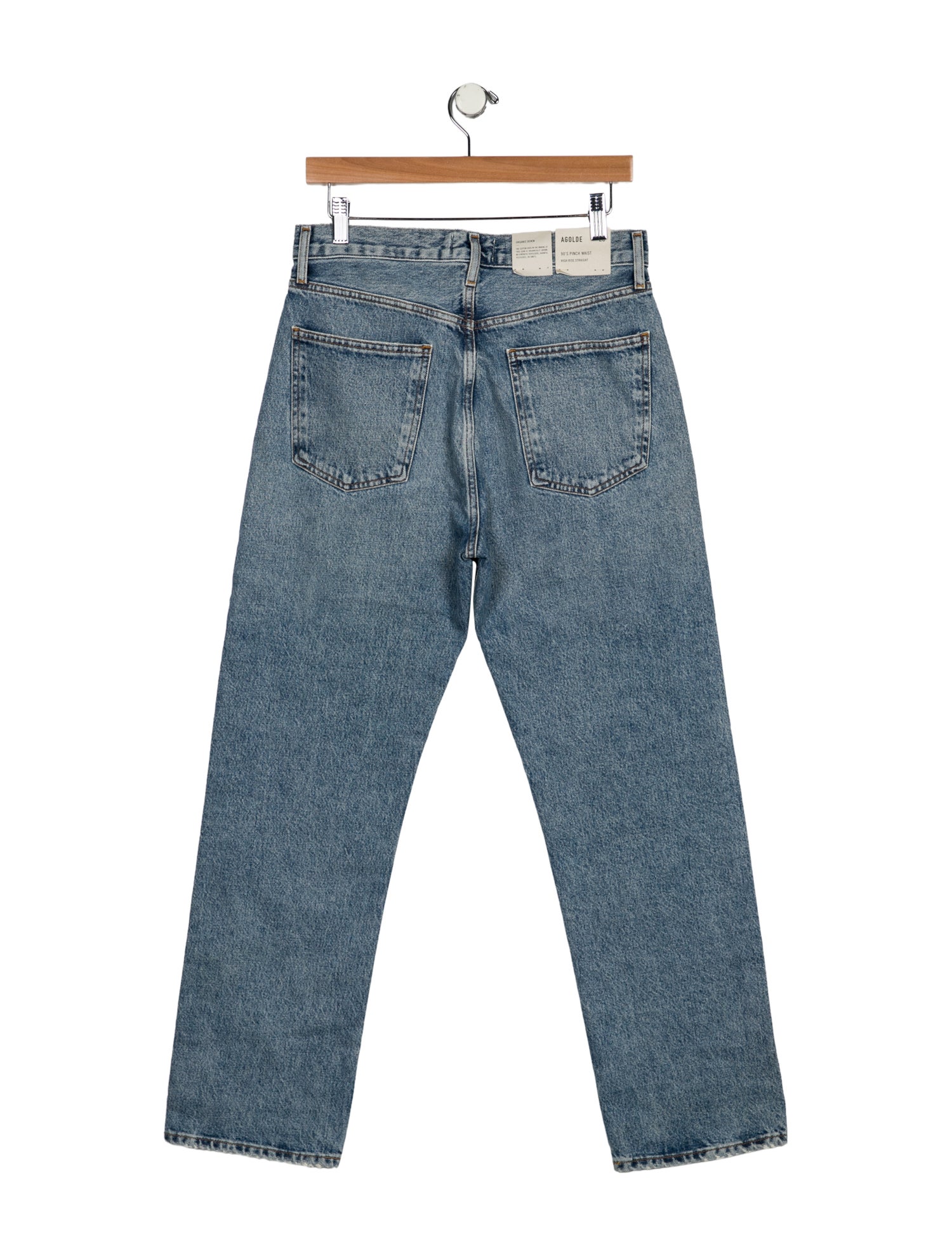 AGOLDE High-Rise Straight Leg Jeans