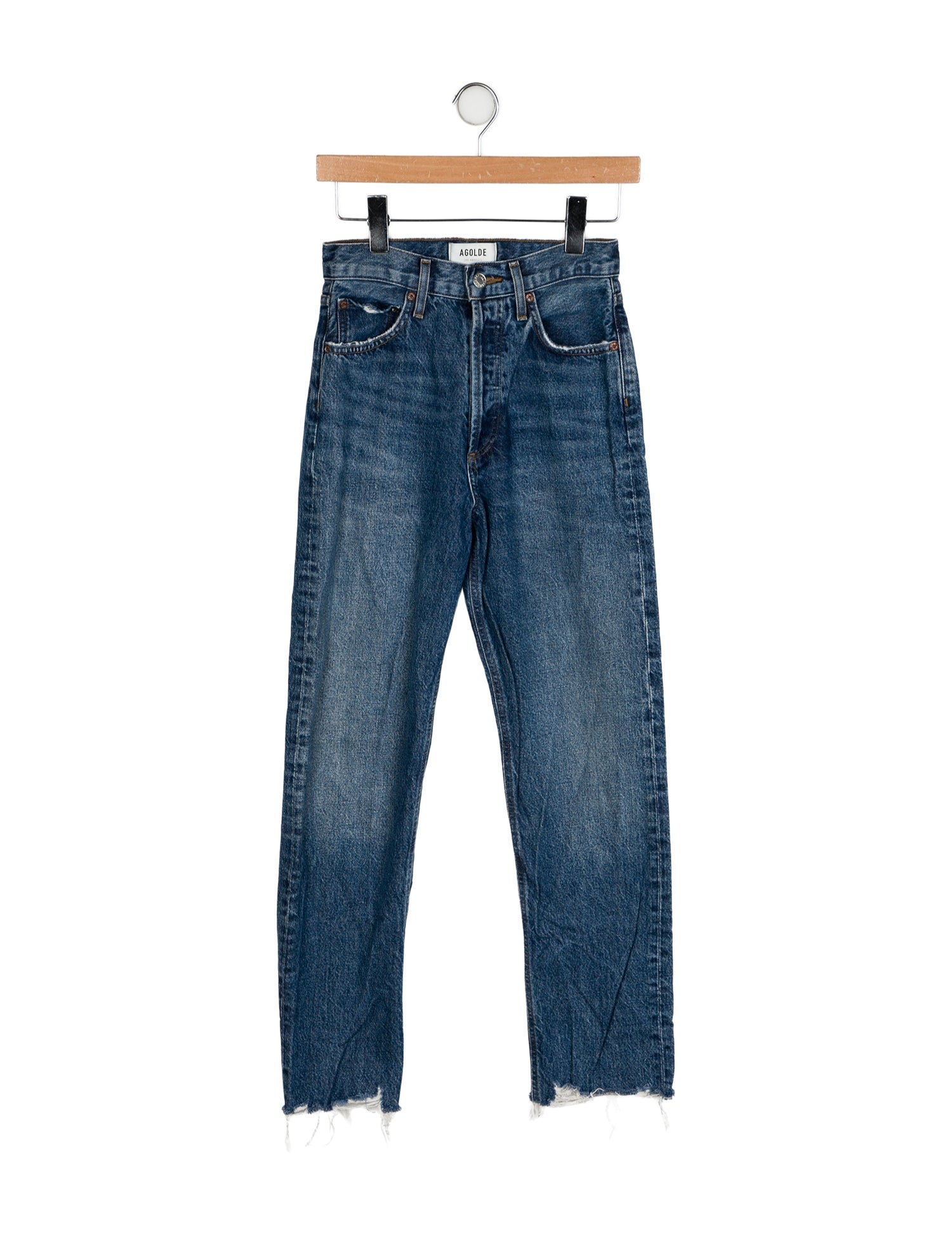 AGOLDE High-Rise Straight Leg Jeans