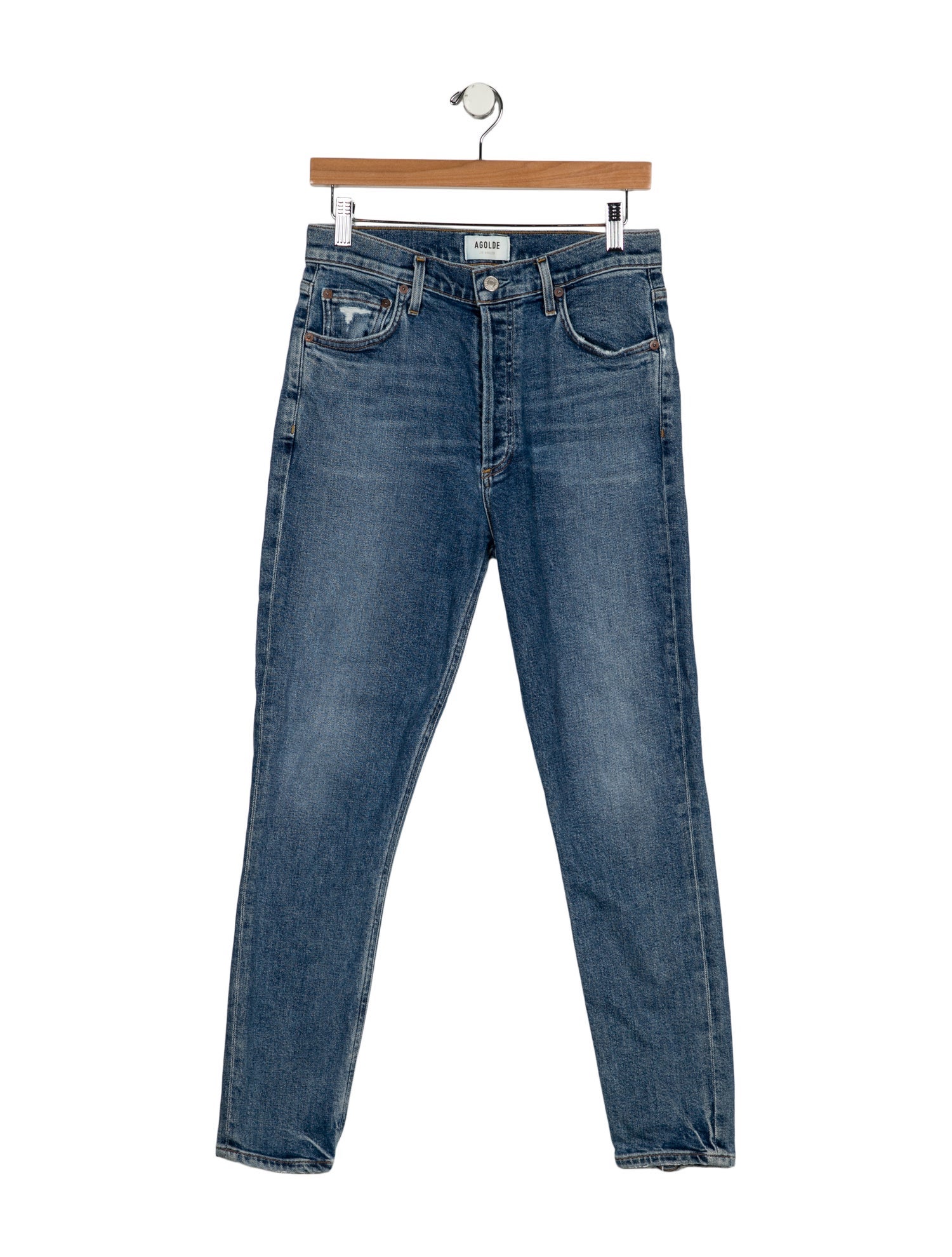 AGOLDE Mid-Rise Skinny Leg Jeans