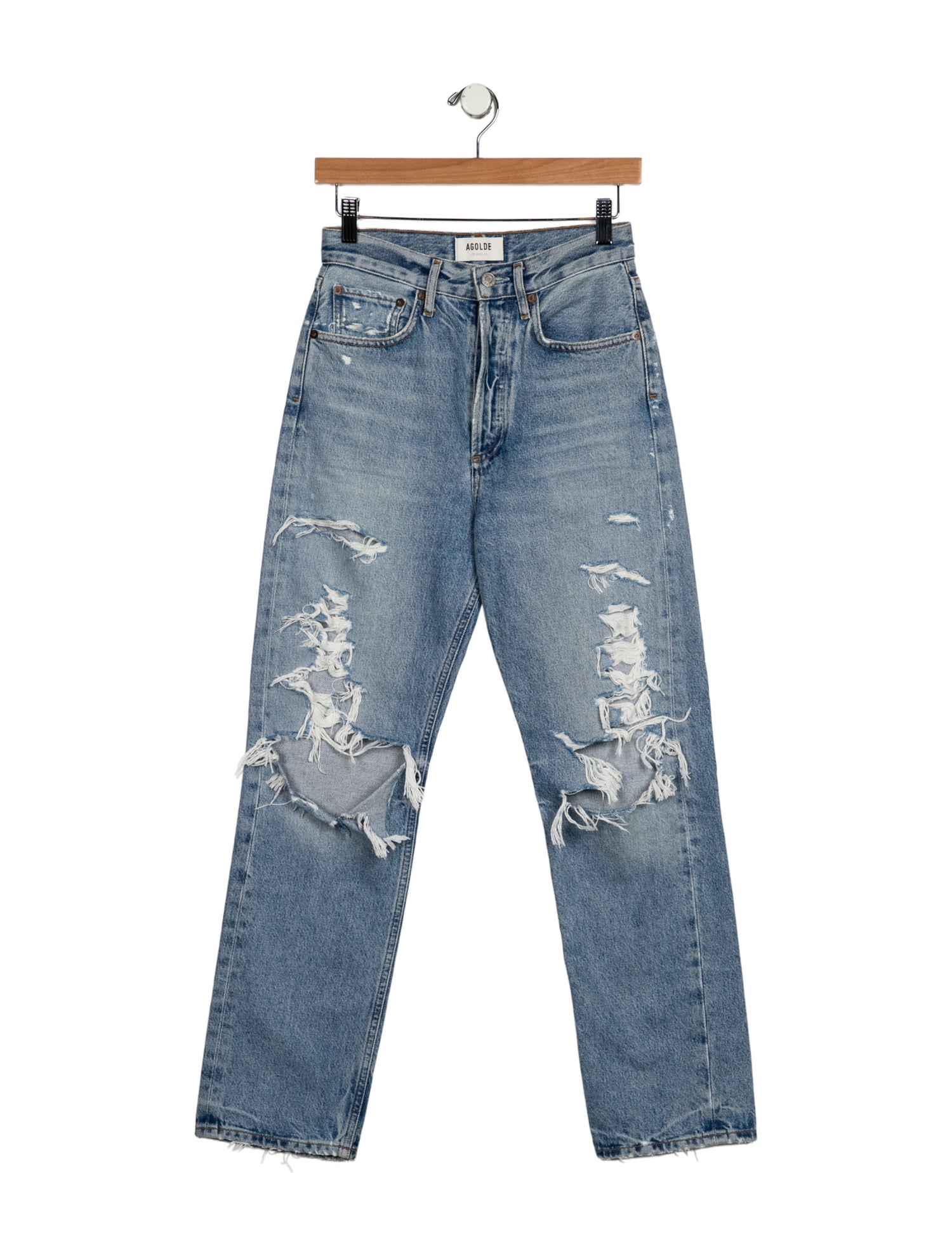 AGOLDE High-Rise Straight Leg Jeans