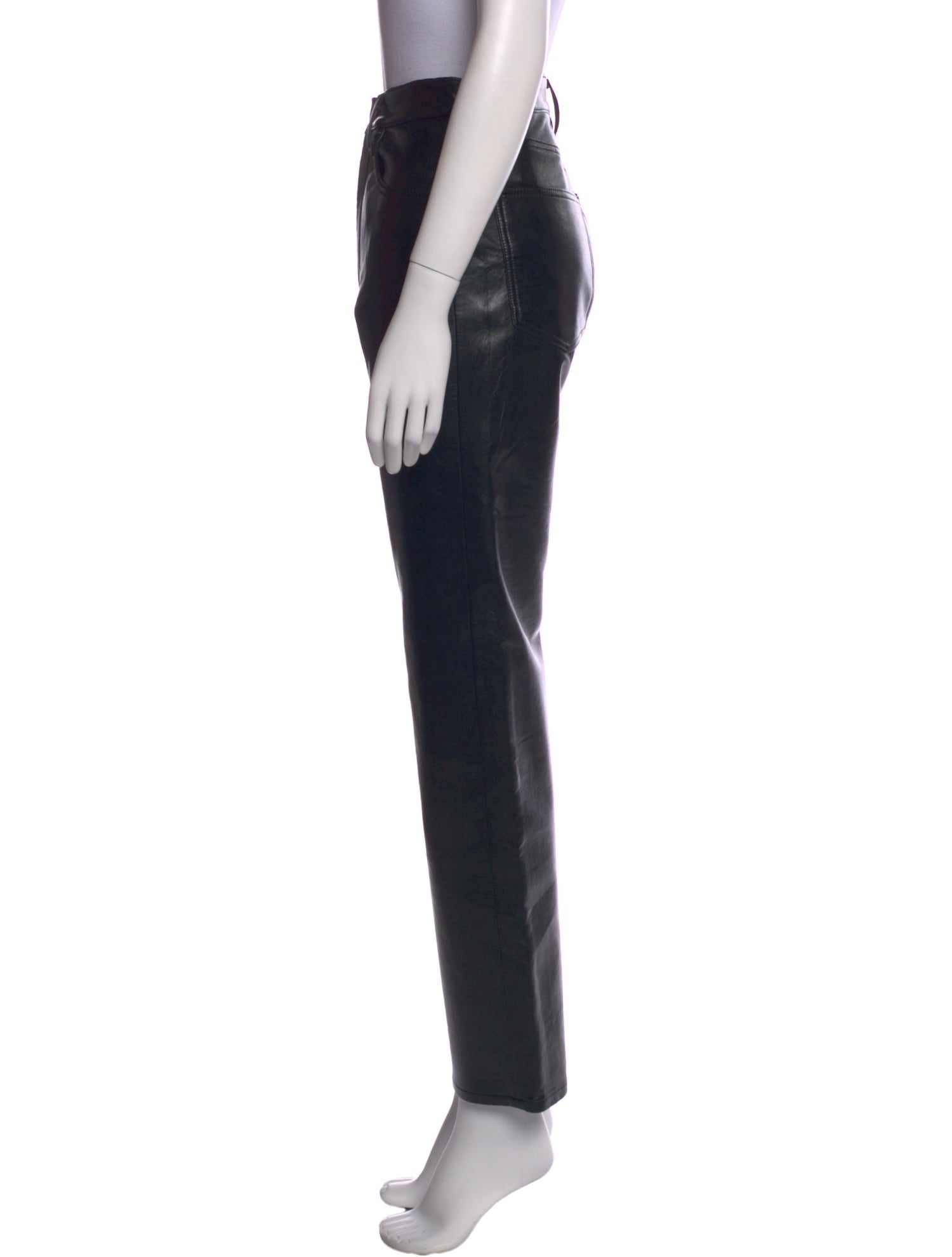 AGOLDE Faux Leather Wide Leg Pants