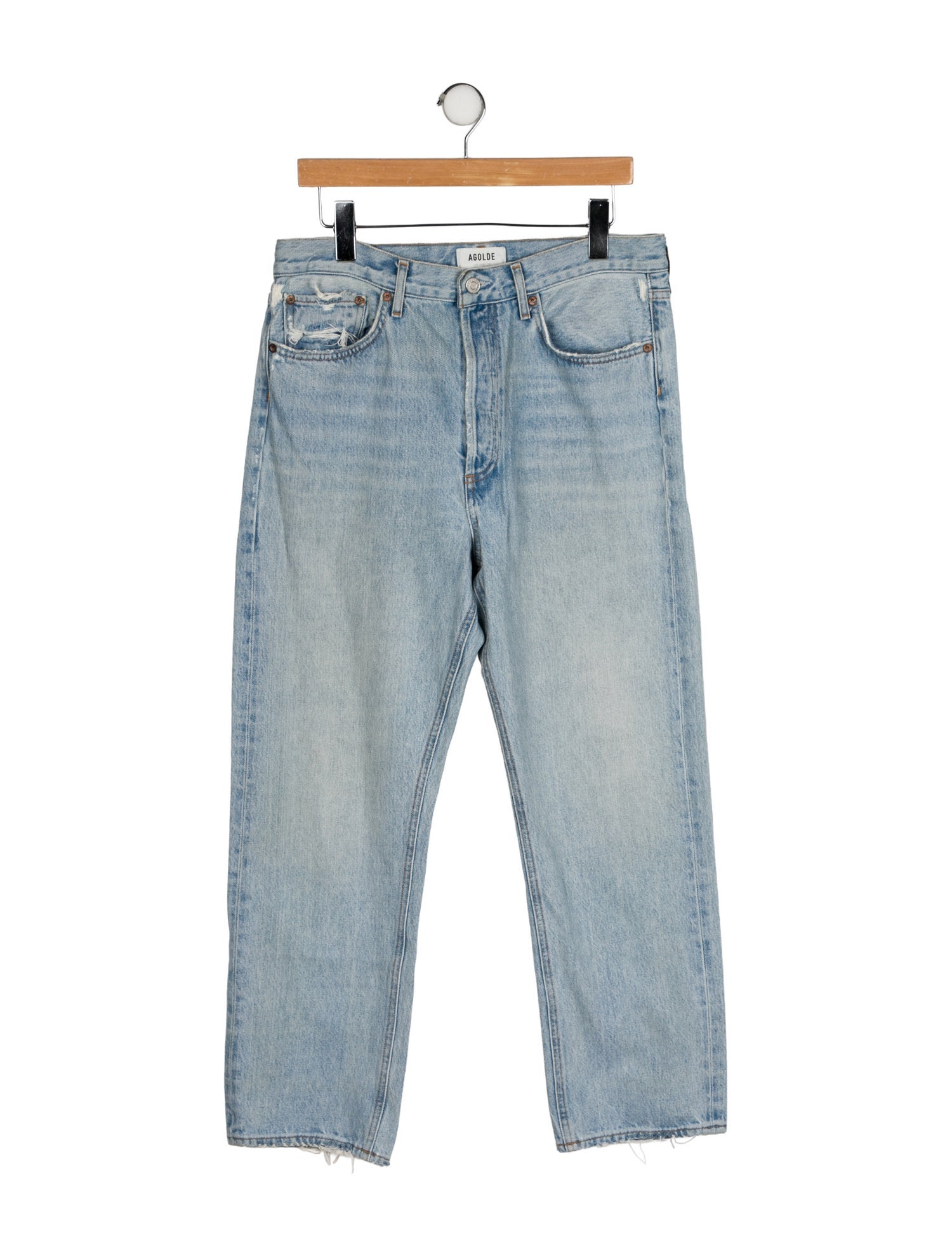 AGOLDE High-Rise Straight Leg Jeans