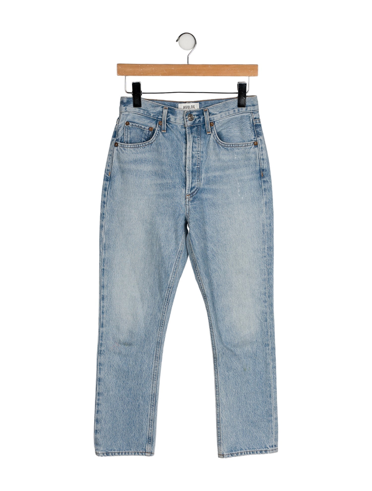 AGOLDE High-Rise Straight Leg Jeans