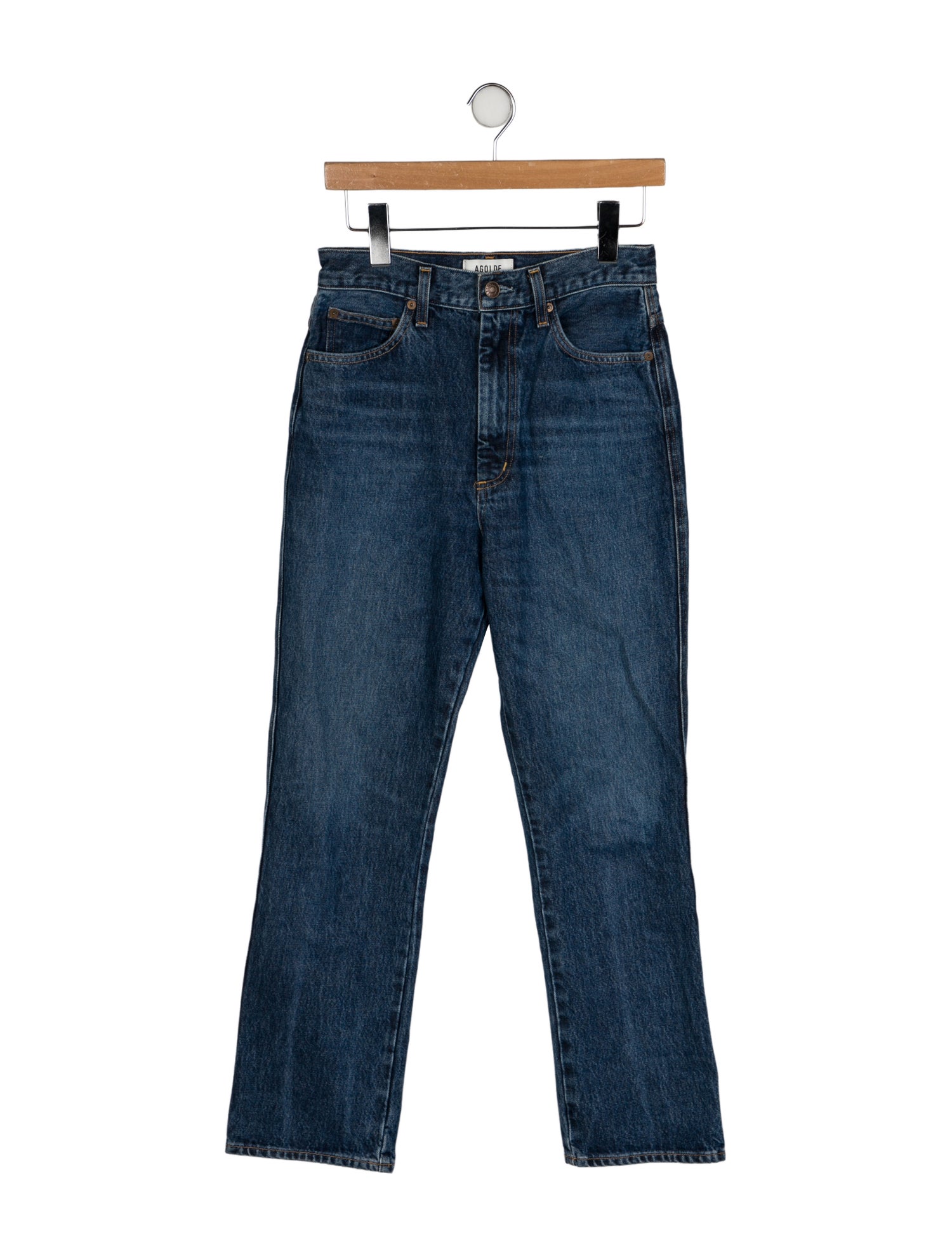 AGOLDE High-Rise Straight Leg Jeans