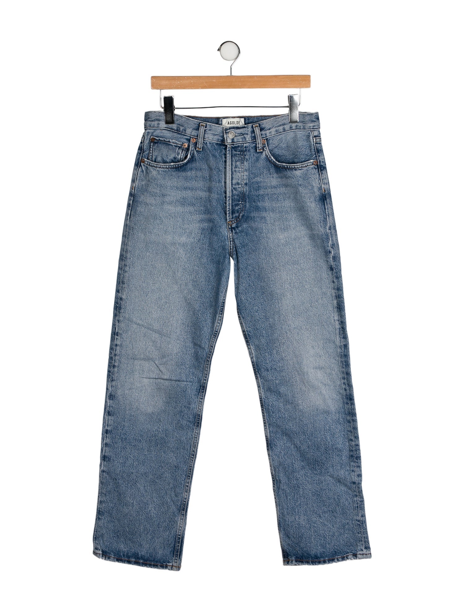 AGOLDE High-Rise Straight Leg Jeans