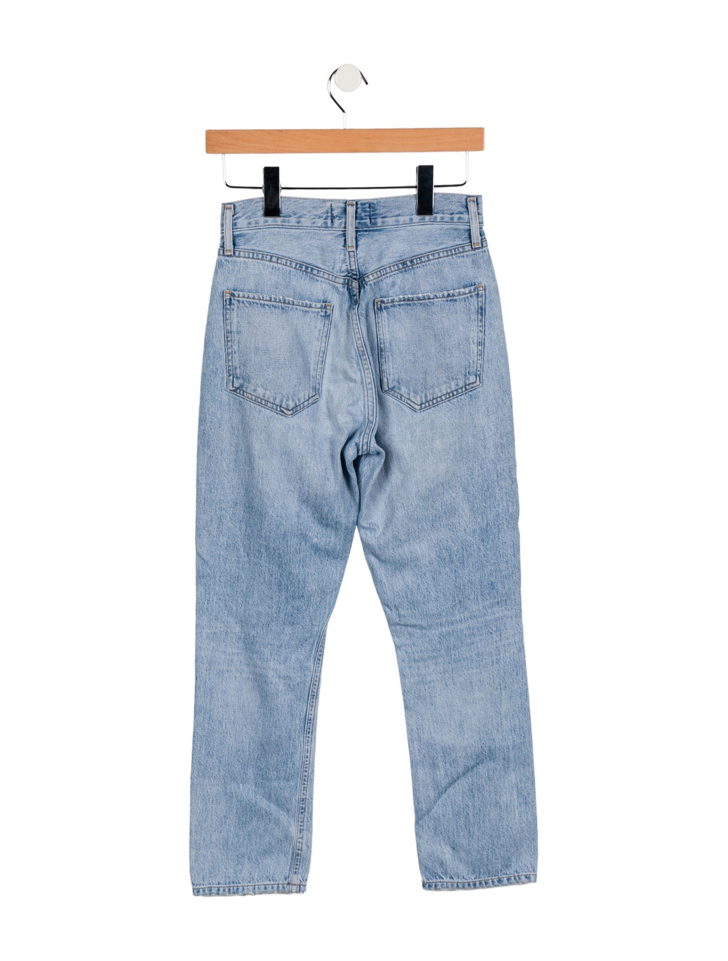 AGOLDE Mid-Rise Straight Leg Jeans