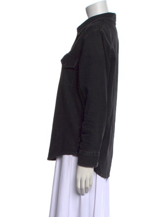 AGOLDE Long Sleeve Button-Up Top