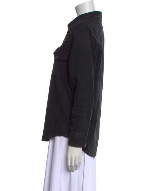 AGOLDE Long Sleeve Button-Up Top