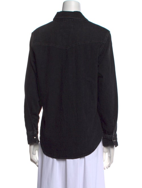 AGOLDE Long Sleeve Button-Up Top