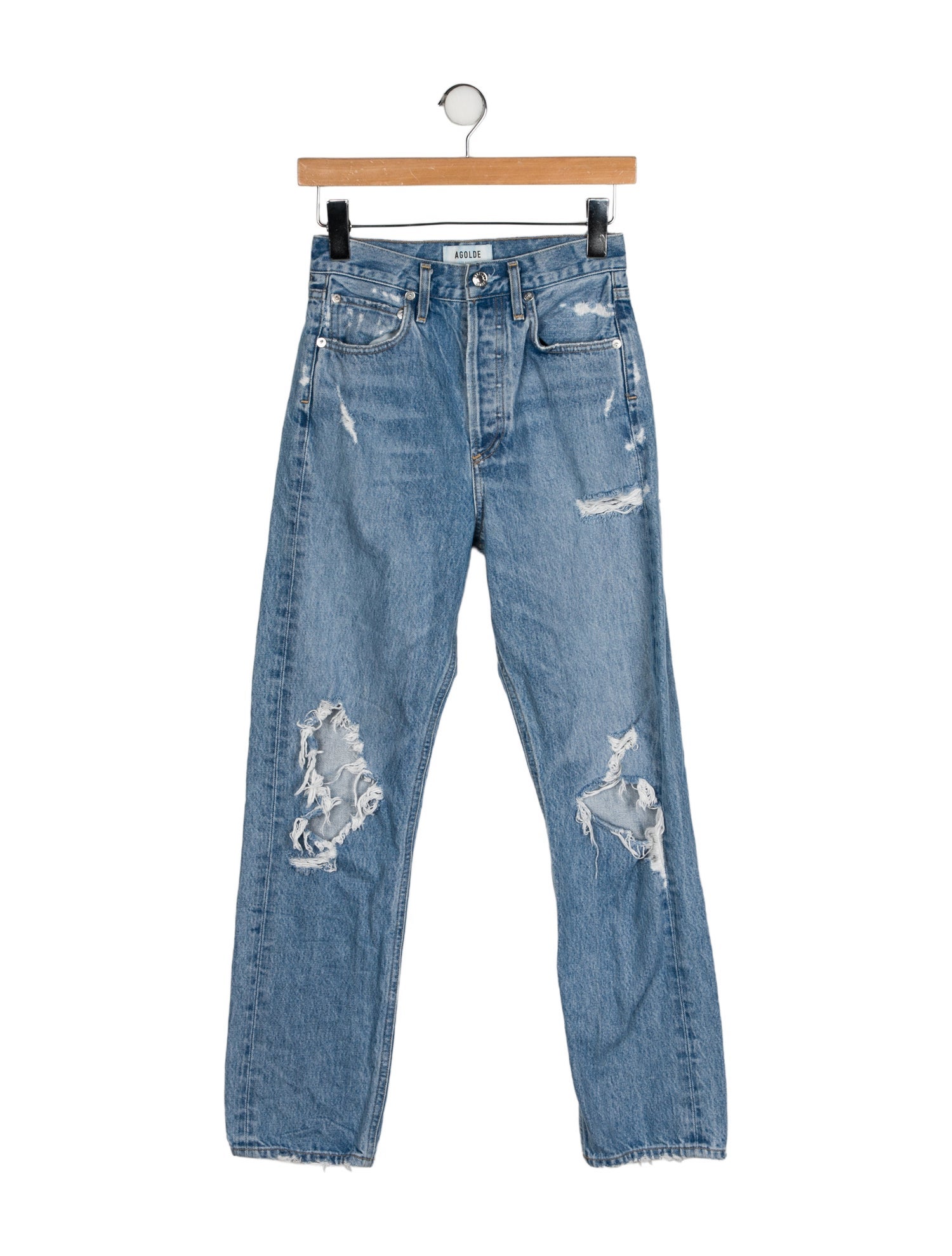 AGOLDE High-Rise Straight Leg Jeans