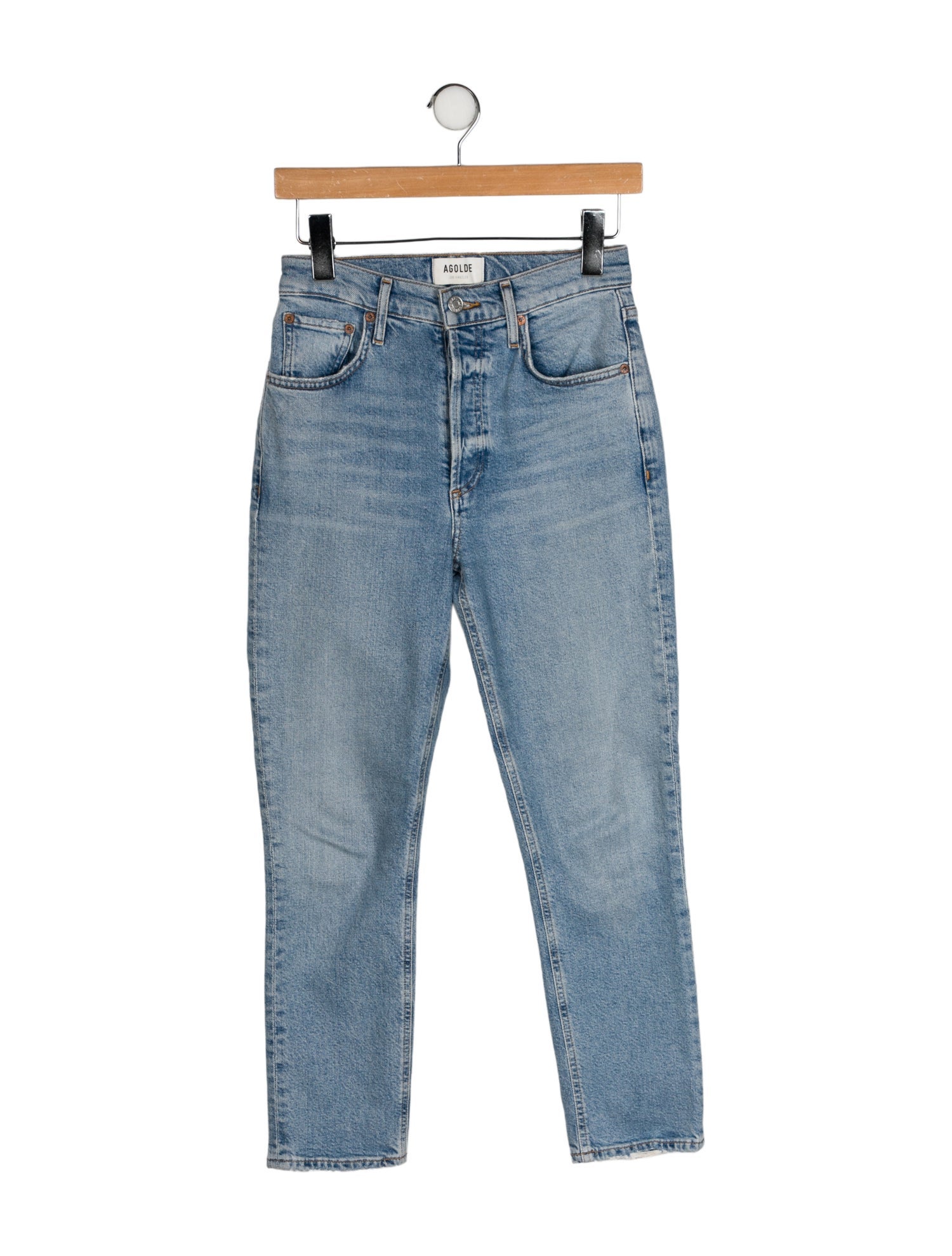 AGOLDE High-Rise Straight Leg Jeans