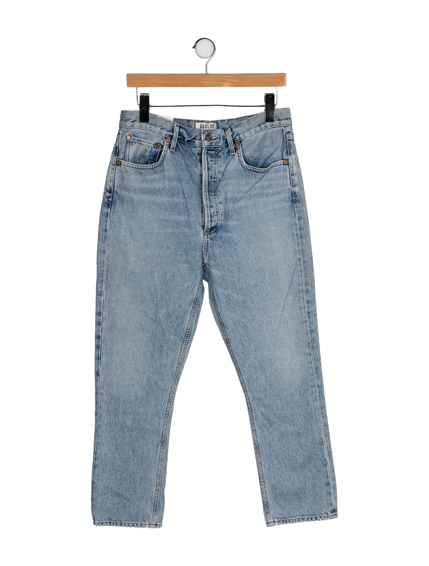 AGOLDE High-Rise Straight Leg Jeans
