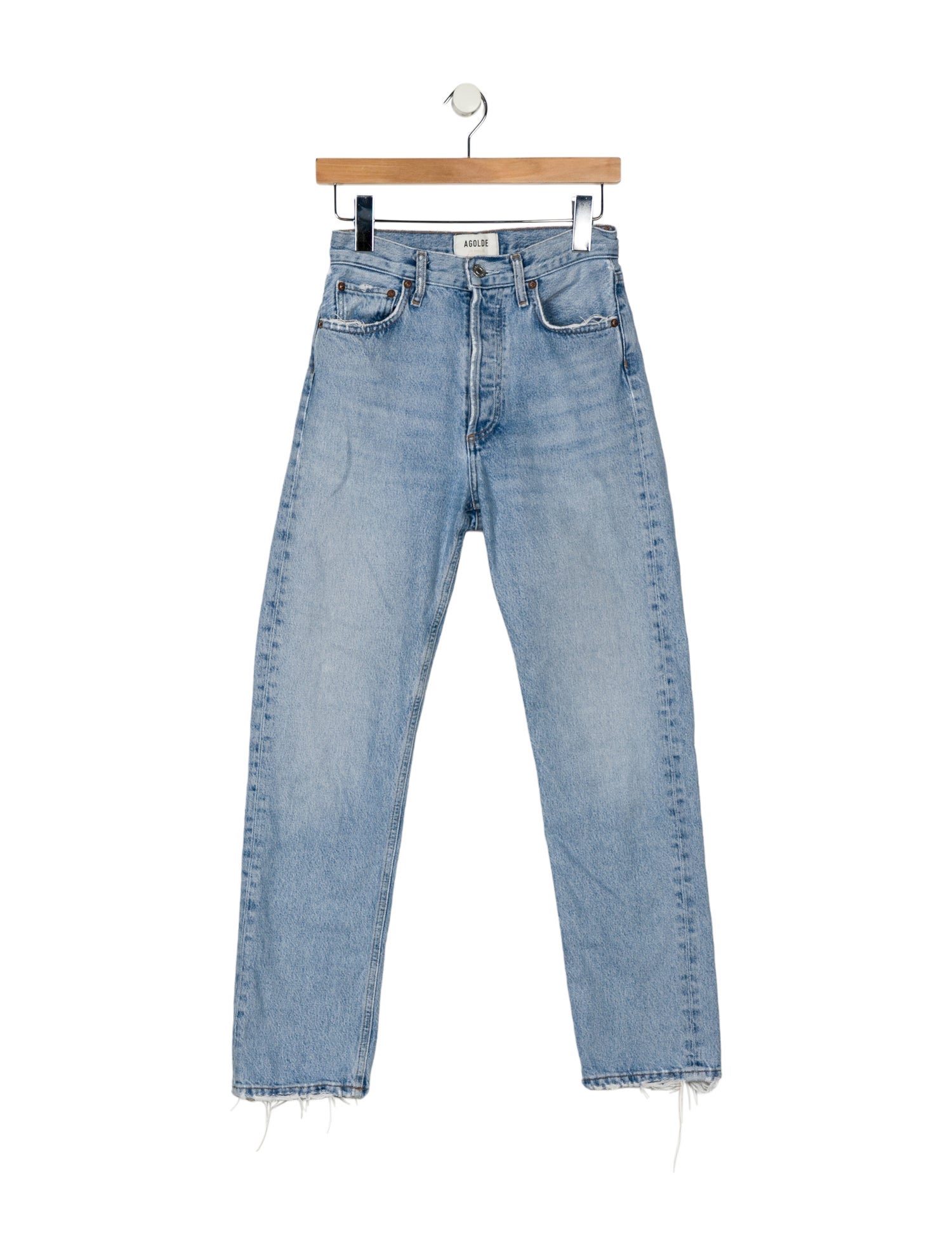AGOLDE High-Rise Straight Leg Jeans