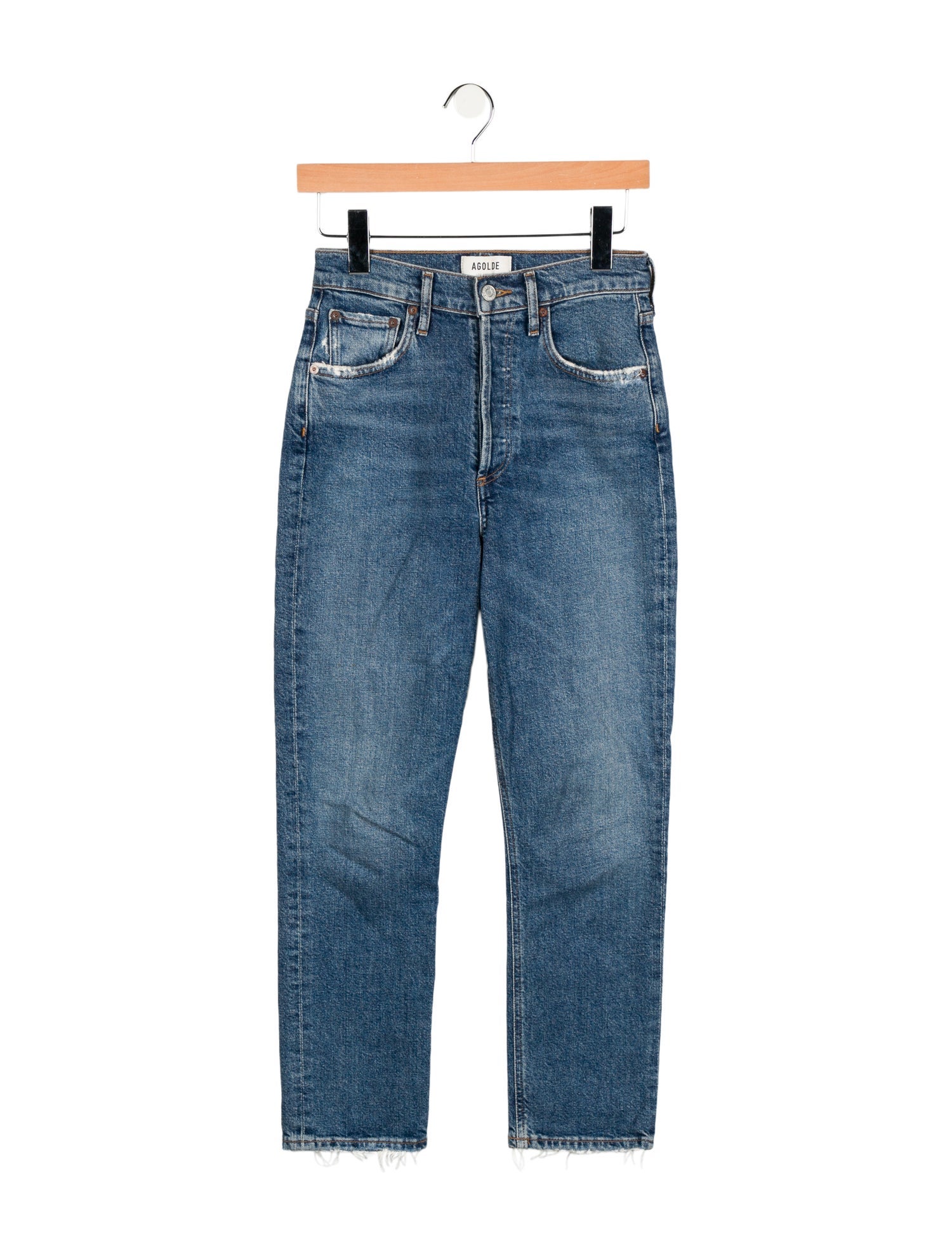 AGOLDE High-Rise Straight Leg Jeans