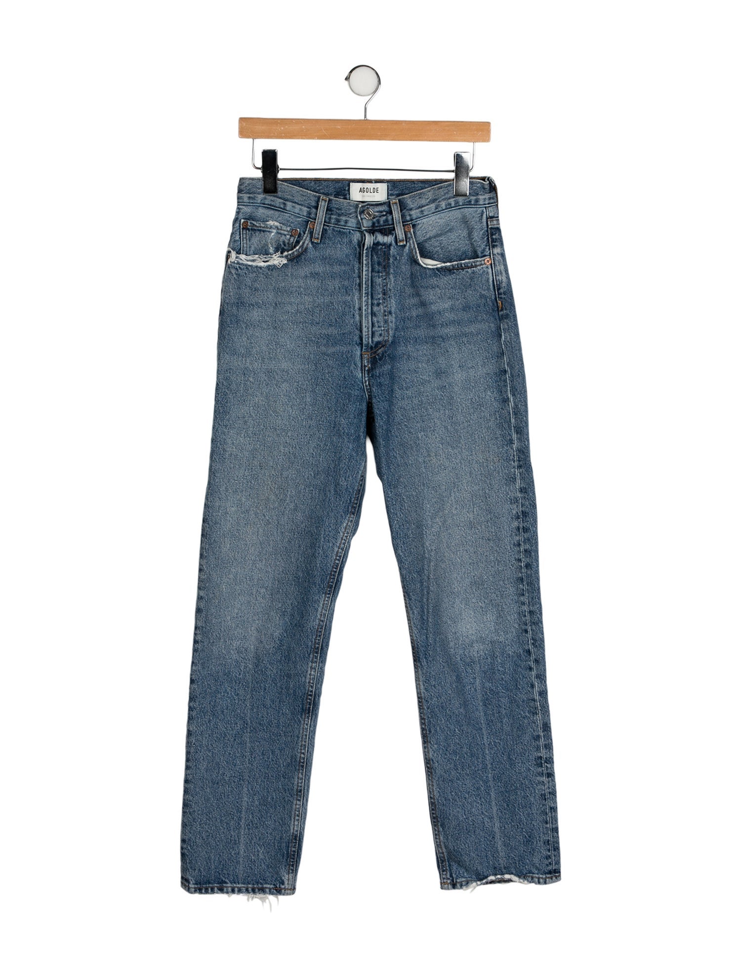 AGOLDE High-Rise Straight Leg Jeans