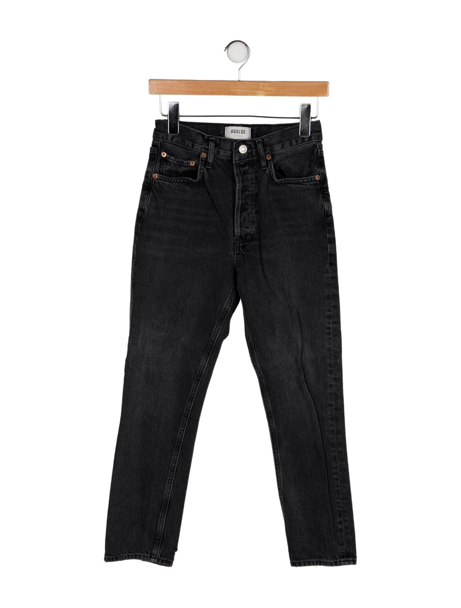AGOLDE Mid-Rise Straight Leg Jeans