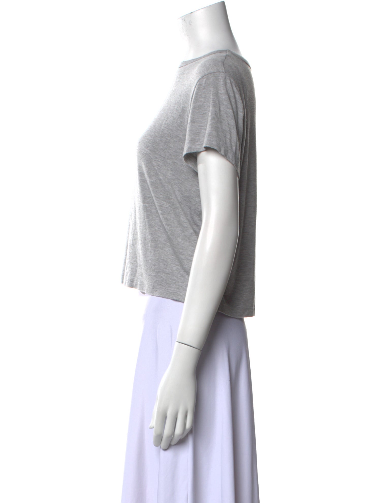 AGOLDE Scoop Neck Short Sleeve Crop Top