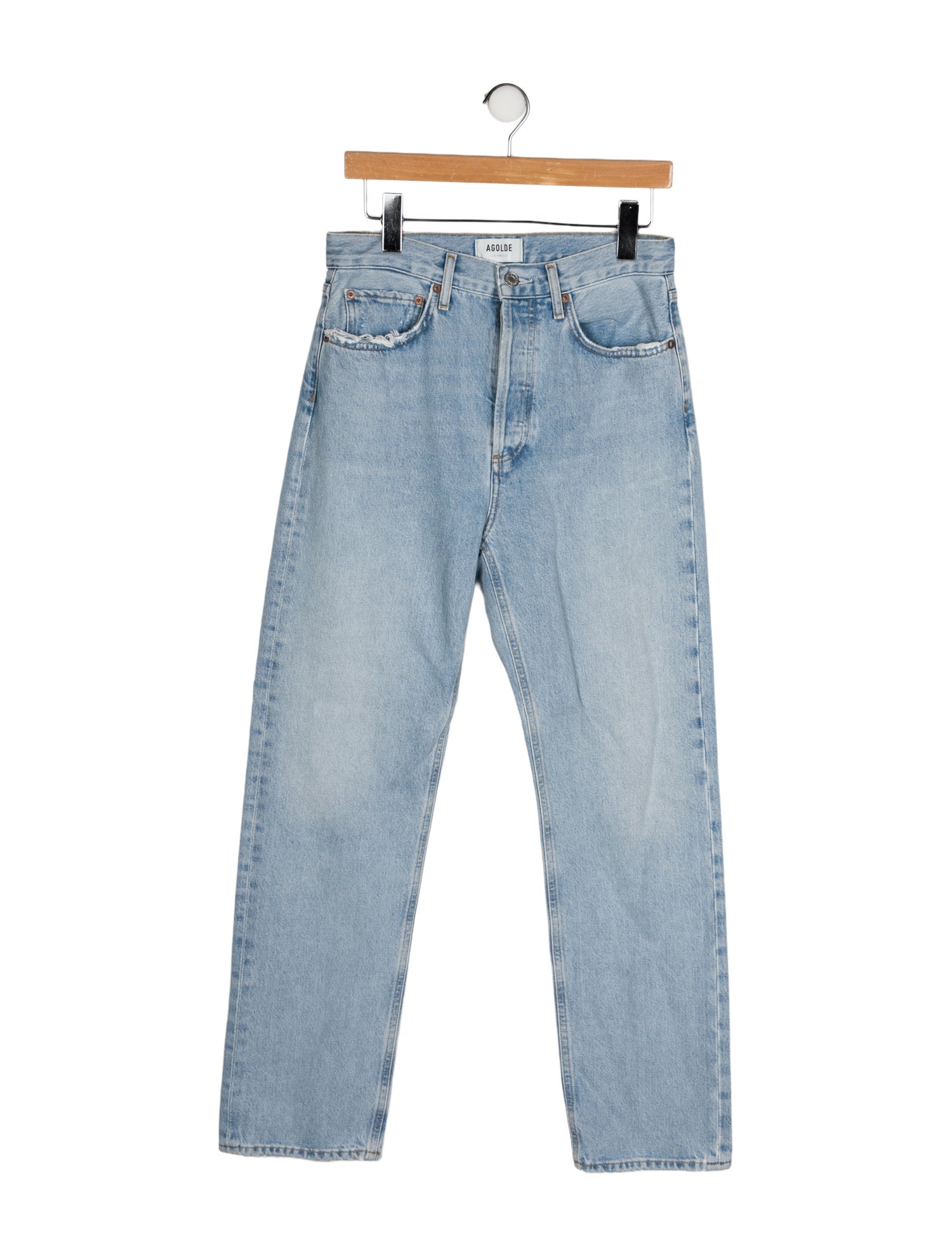 AGOLDE High-Rise Straight Leg Jeans