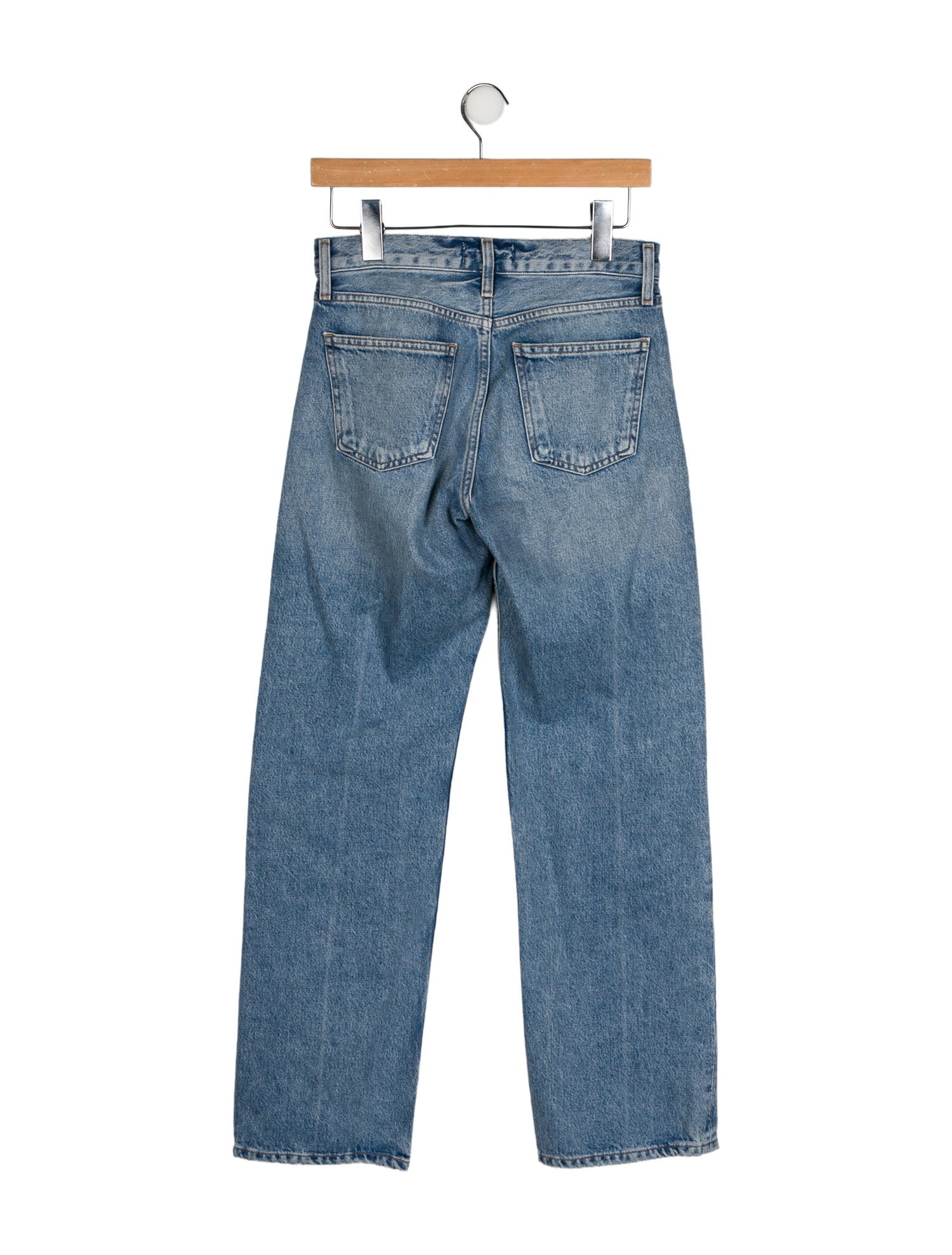 AGOLDE Mid-Rise Wide Leg Jeans