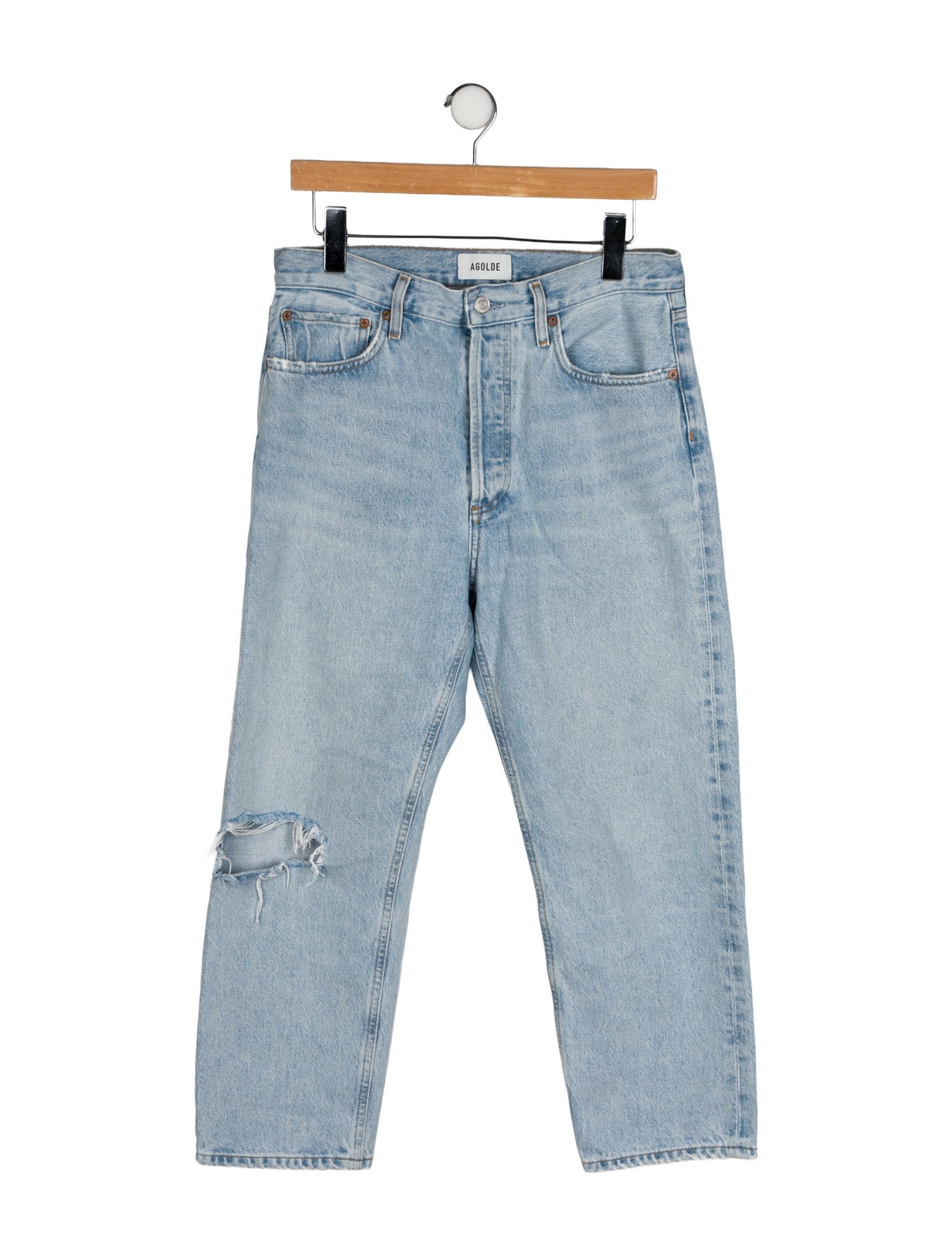 AGOLDE High-Rise Straight Leg Jeans