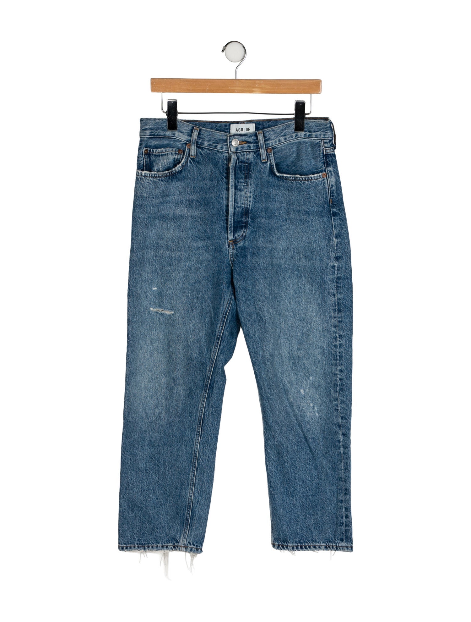 AGOLDE High-Rise Straight Leg Jeans