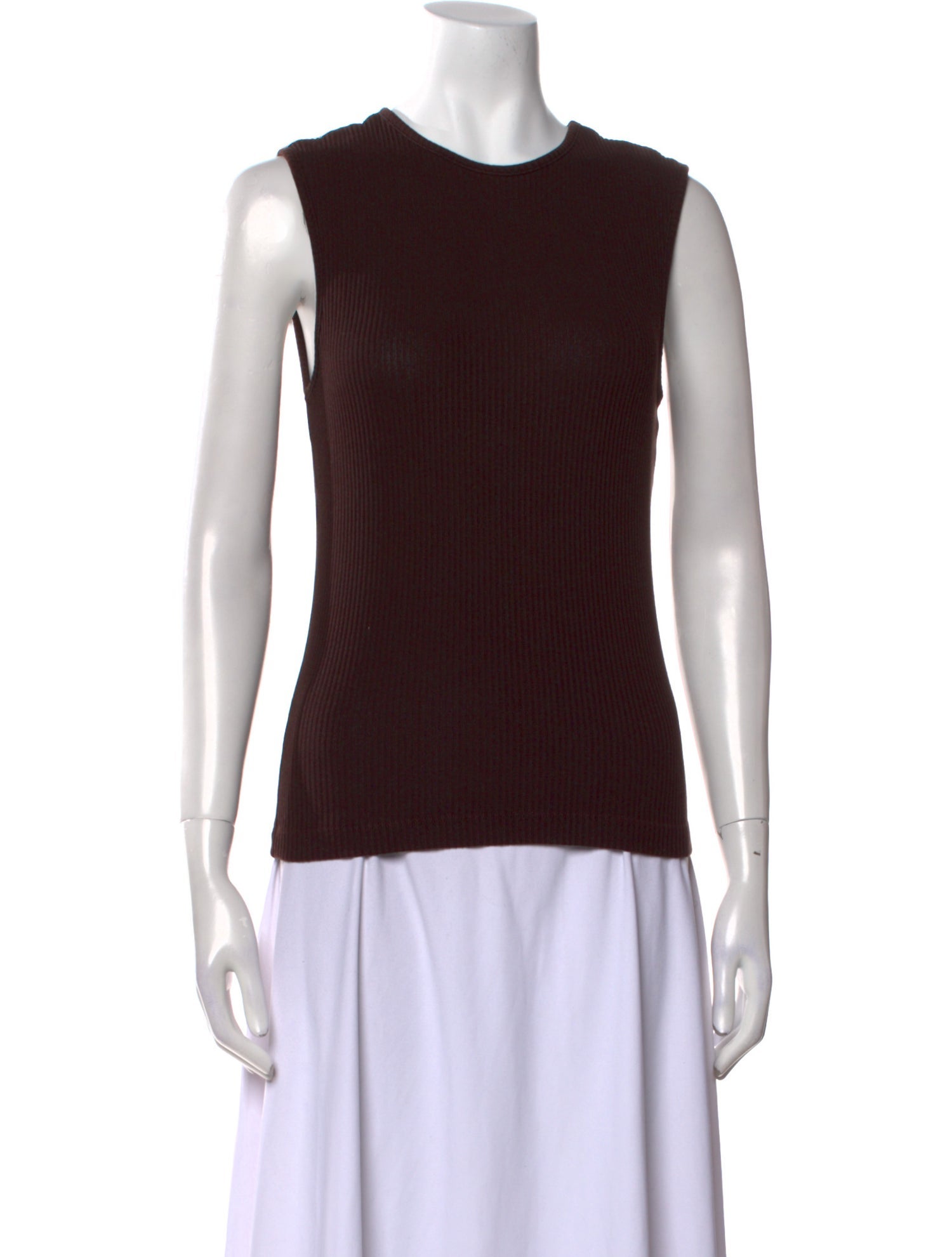 AGOLDE Crew Neck Sleeveless Top