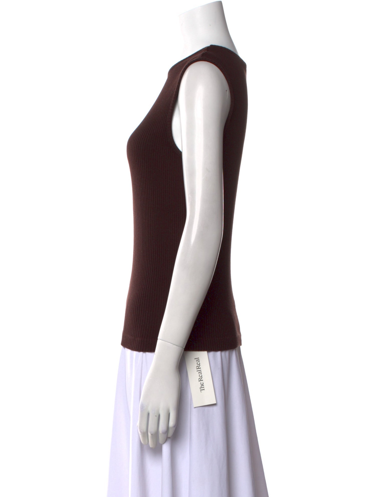 AGOLDE Crew Neck Sleeveless Top