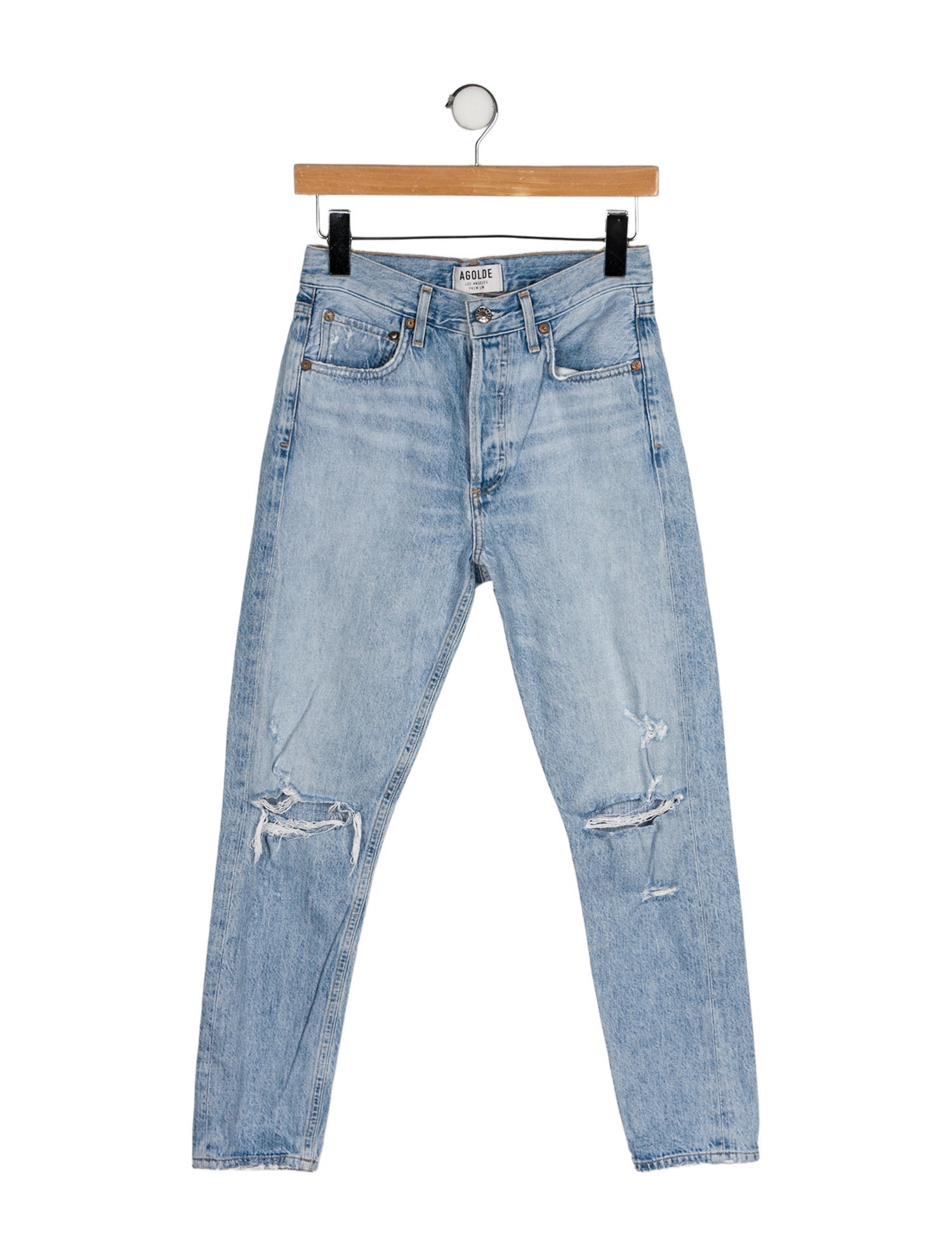 AGOLDE Mid-Rise Skinny Leg Jeans