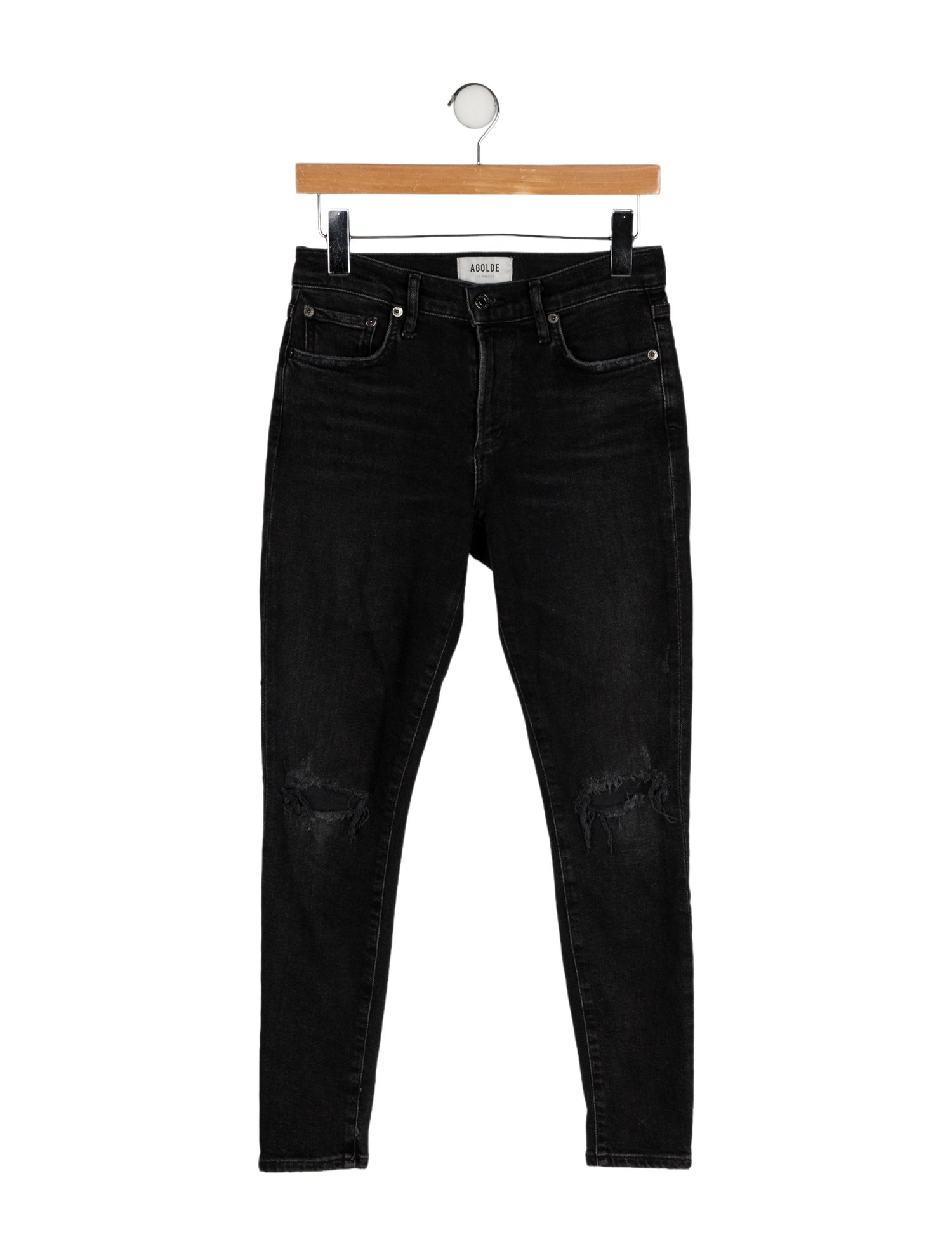 AGOLDE Mid-Rise Skinny Leg Jeans