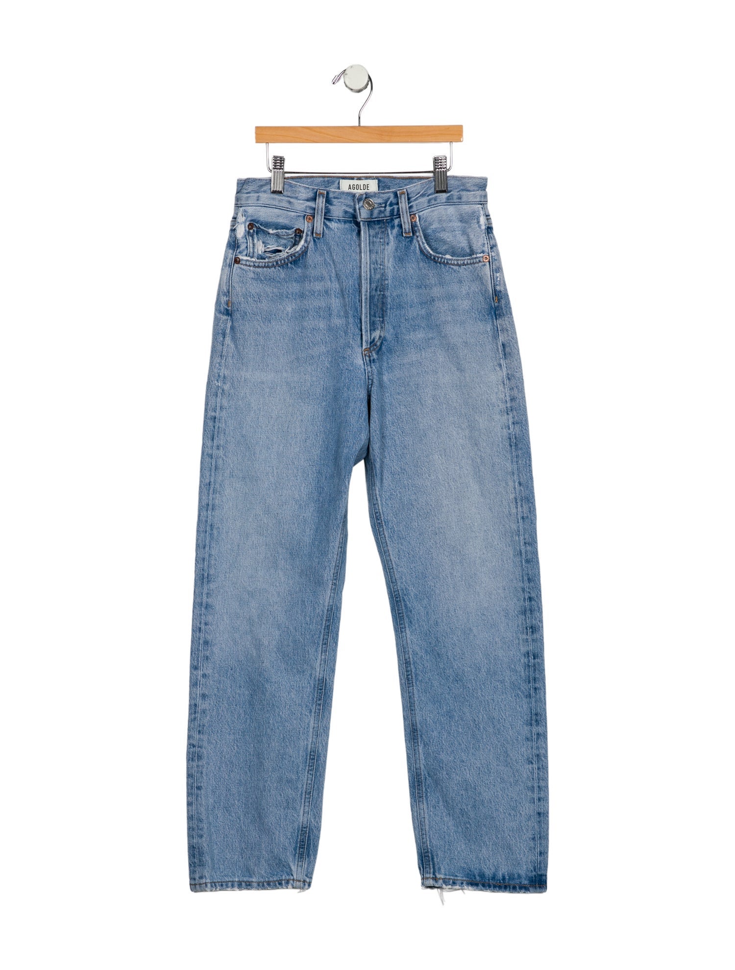 AGOLDE High-Rise Straight Leg Jeans