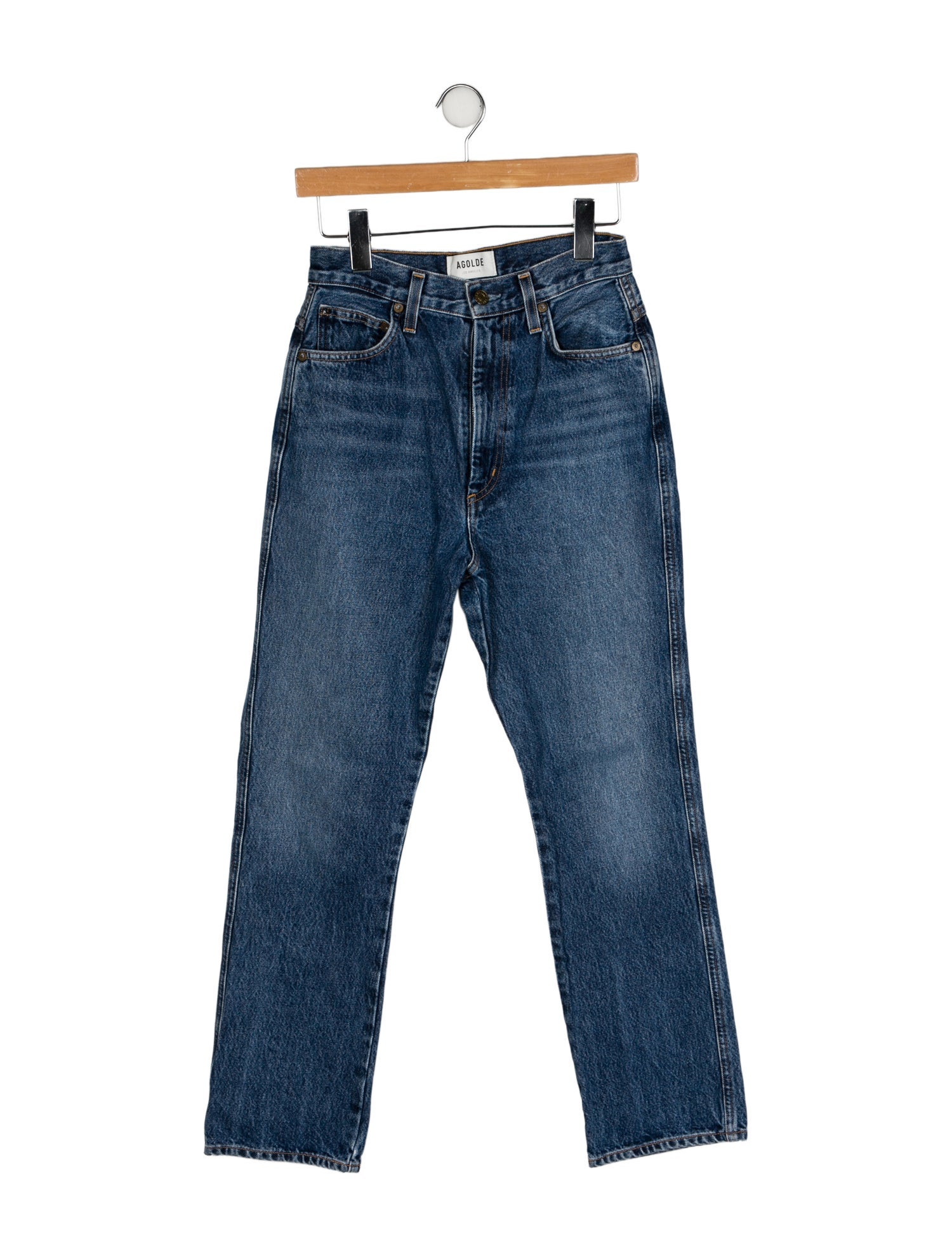 AGOLDE High-Rise Straight Leg Jeans
