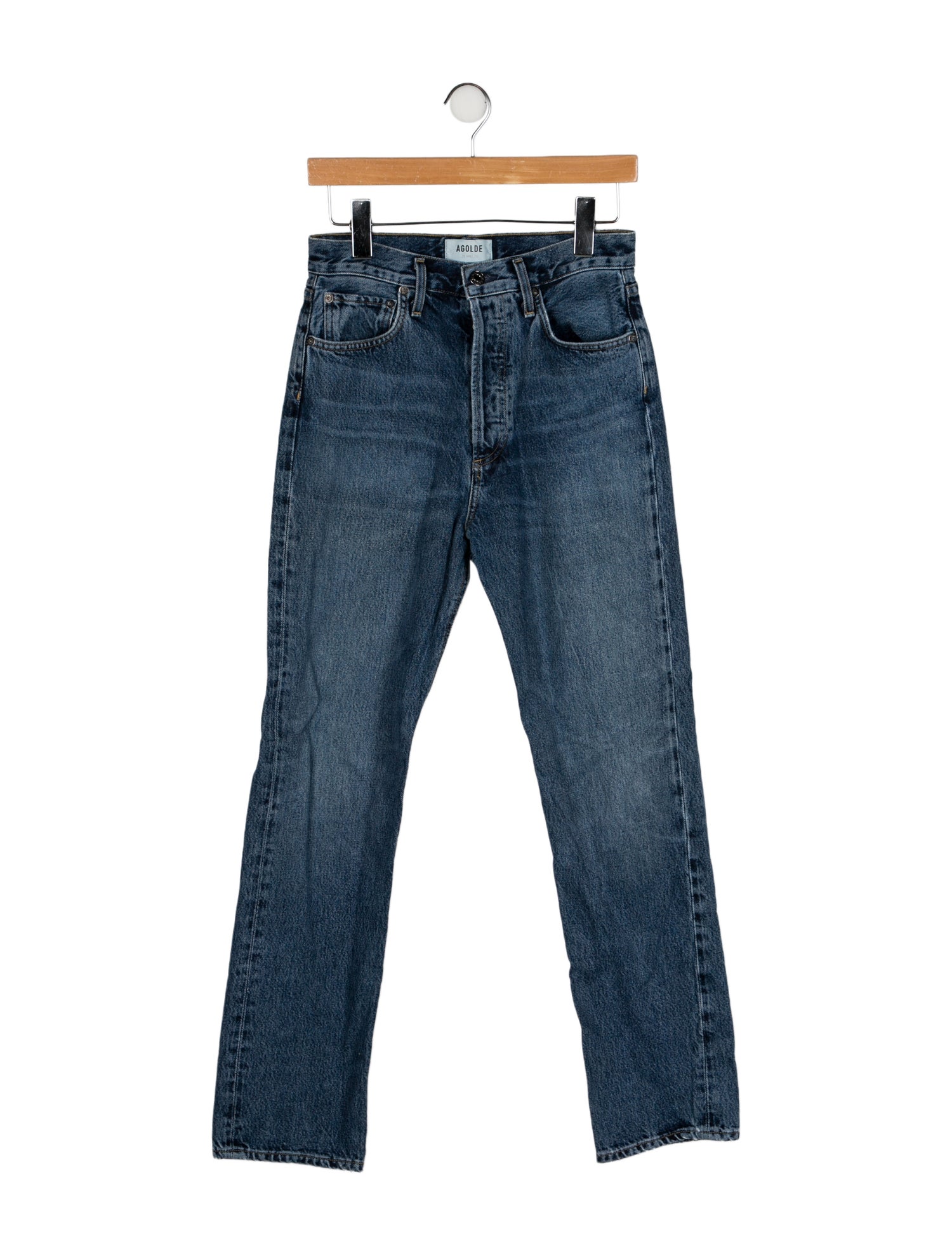 AGOLDE High-Rise Straight Leg Jeans