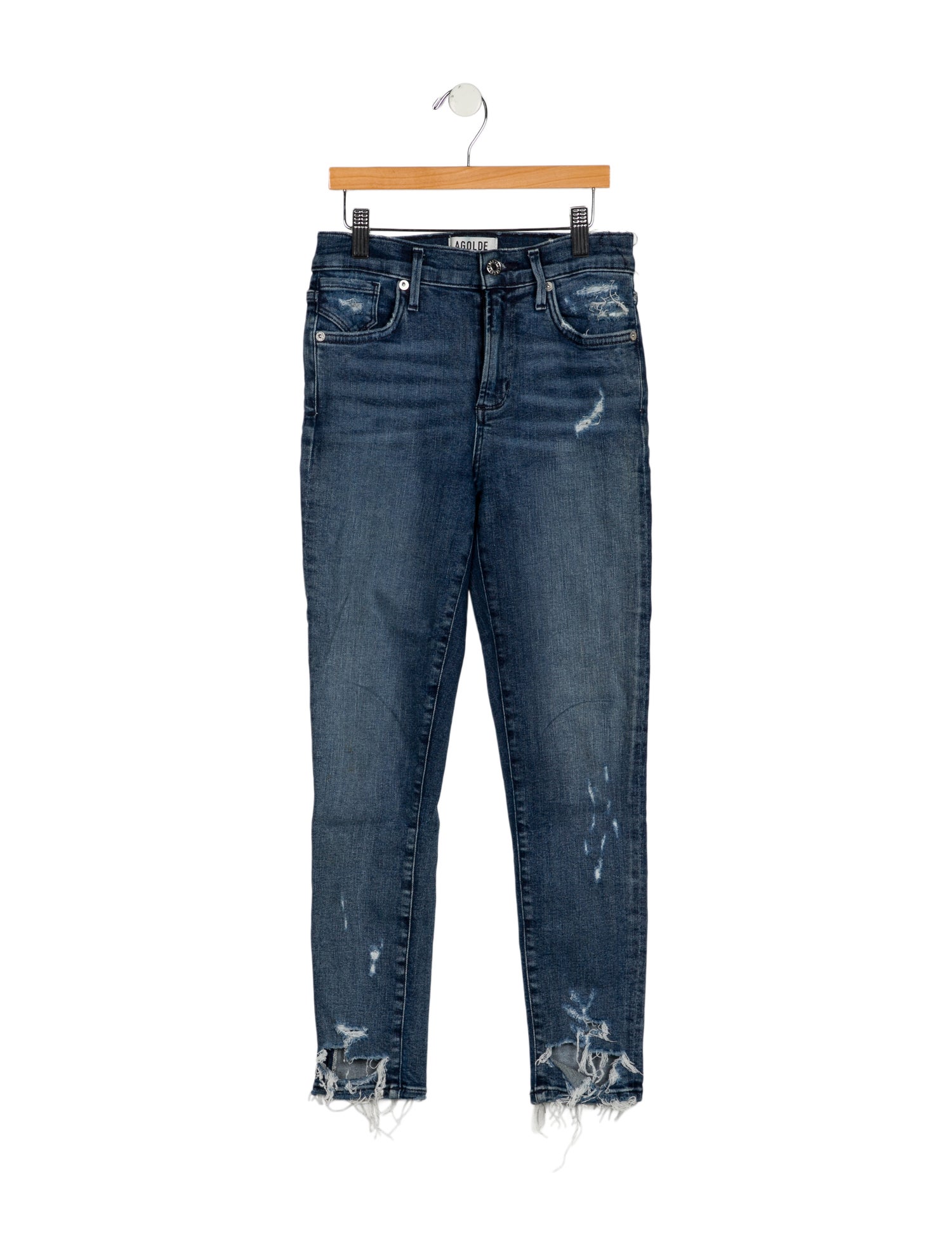 AGOLDE Mid-Rise Skinny Leg Jeans