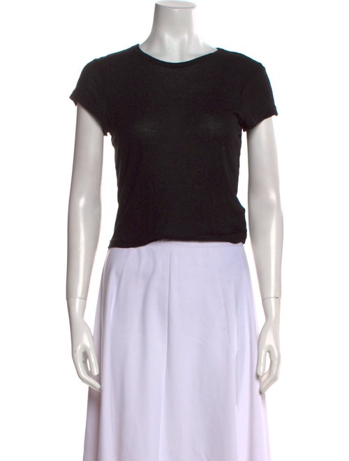 AGOLDE Crew Neck Short Sleeve Crop Top